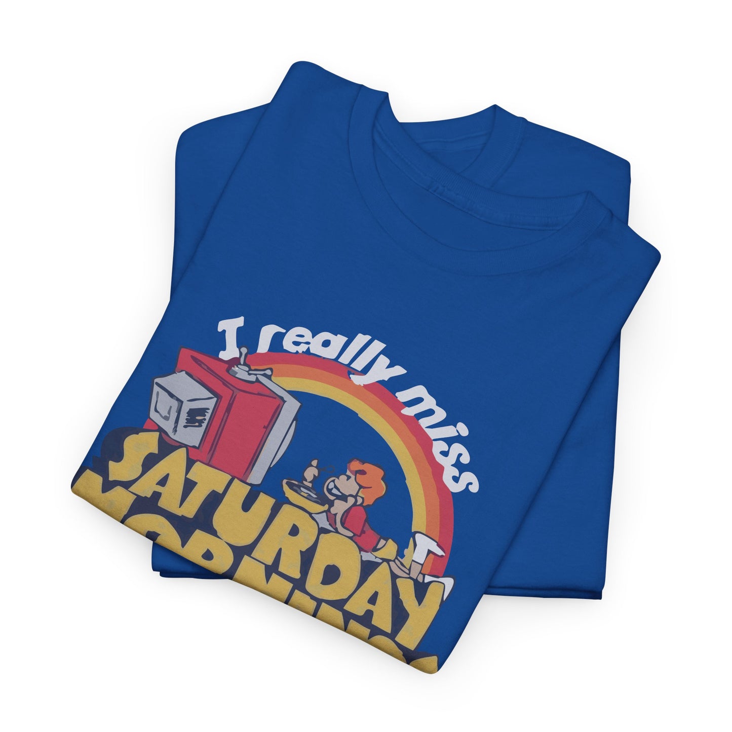 Retro Saturday Mornings Tee, Vintage Cartoon Shirt, Unisex Cotton Tee, Cozy Weekend Vibe, Perfect Gift for Nostalgia Lovers