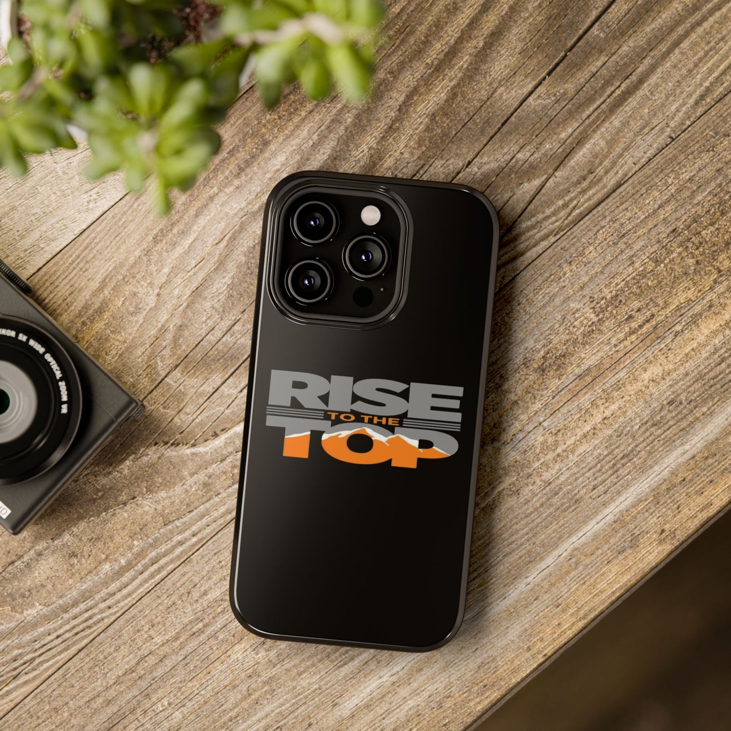 Impact-Resistant Phone Case - Rise to the Top, Durable Phone Cover, Gift for Motivational Quotes Lovers, Trendy Tech Accessories