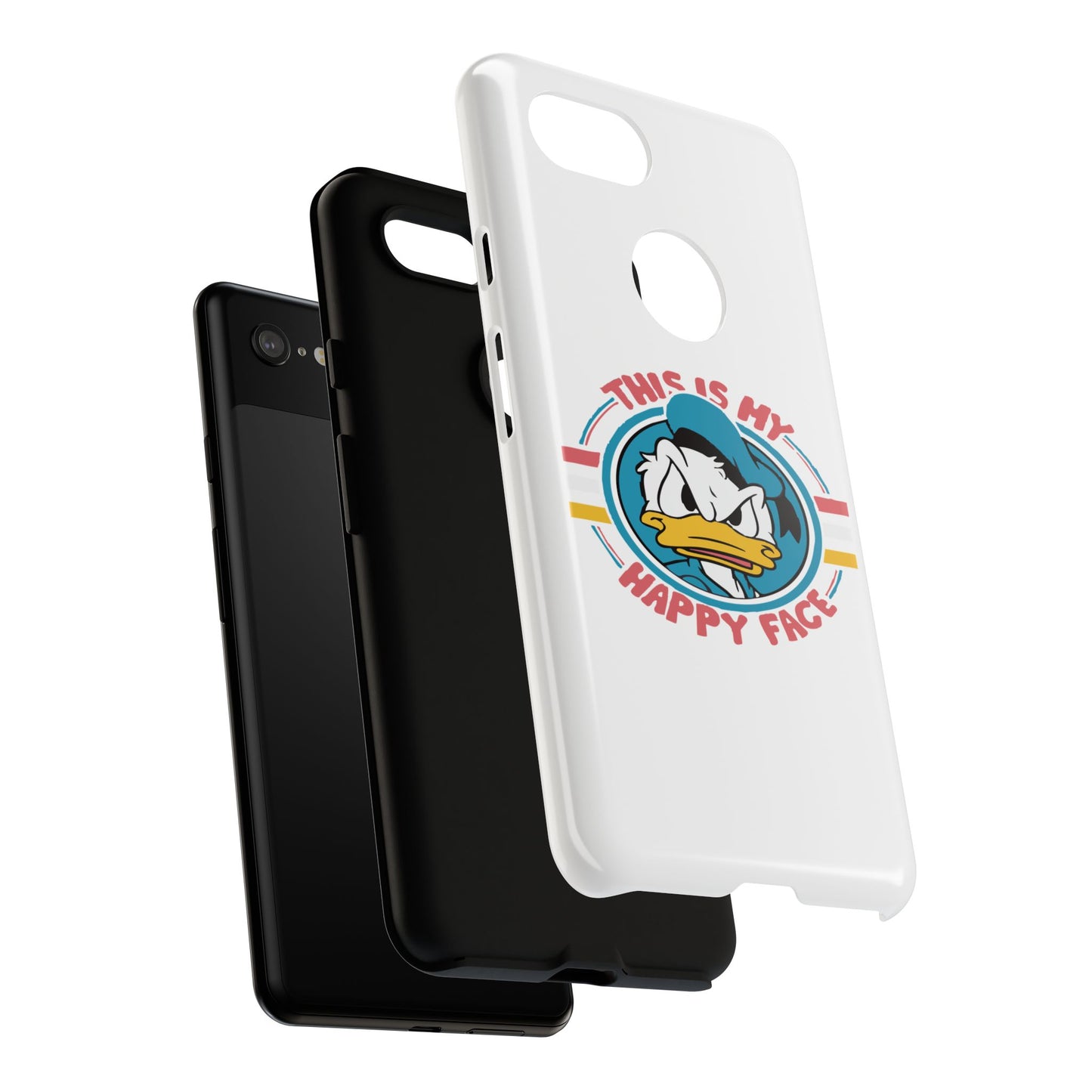 Tough Cases: This is My Happy Face Phone Case, Funny Phone Case, Donald Duck Case, Cute Phone Accessory, Gift for Disney Fans