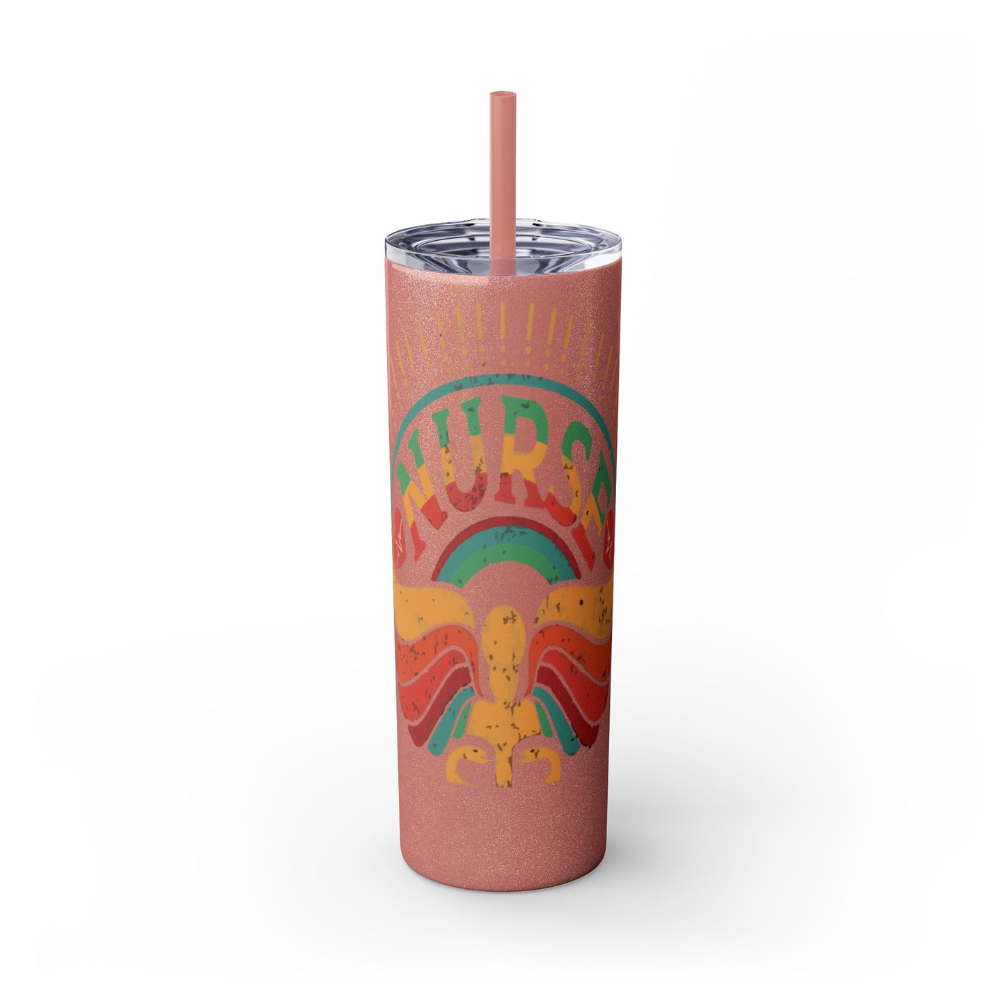 Nurse Skinny Tumbler, 20oz, Motivational Drinkware, Gift for Nurses, Summer Hydration, Nurse Appreciation Day