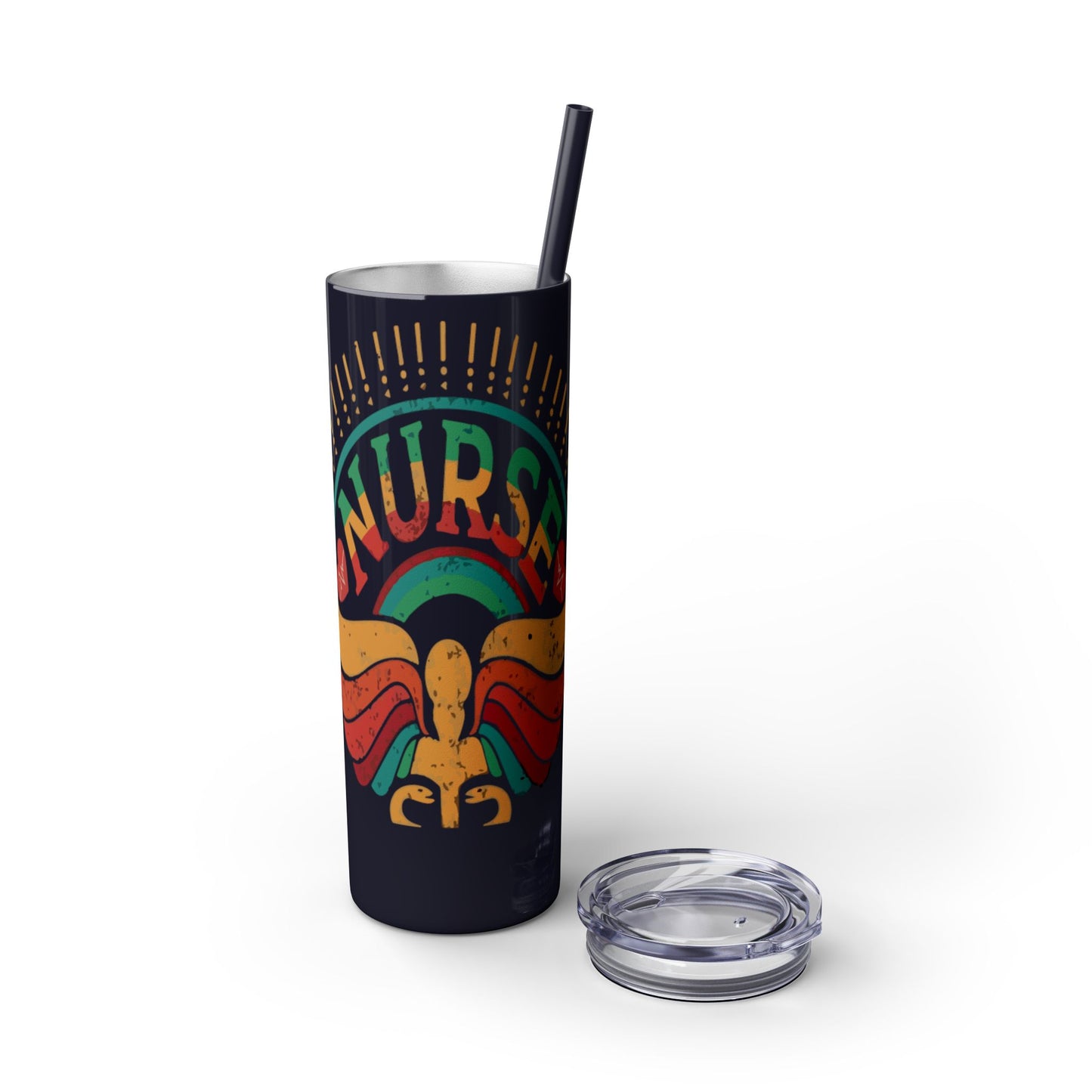 Nurse Skinny Tumbler, 20oz, Motivational Drinkware, Gift for Nurses, Summer Hydration, Nurse Appreciation Day