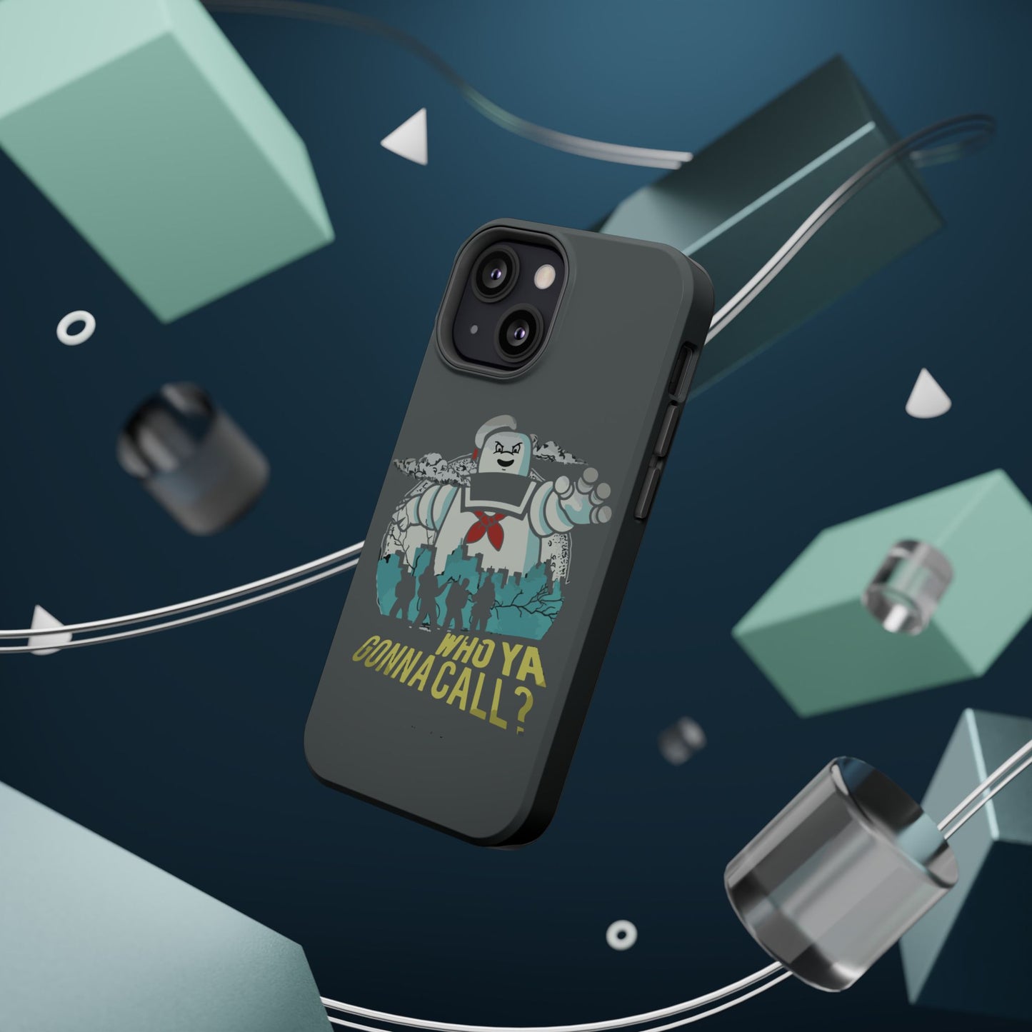 Ghostbuster-Inspired Tough Phone Case - Who Ya Gonna Call? - Perfect for Fans, Gift for Halloween, Geeky Accessories, Durable Protection
