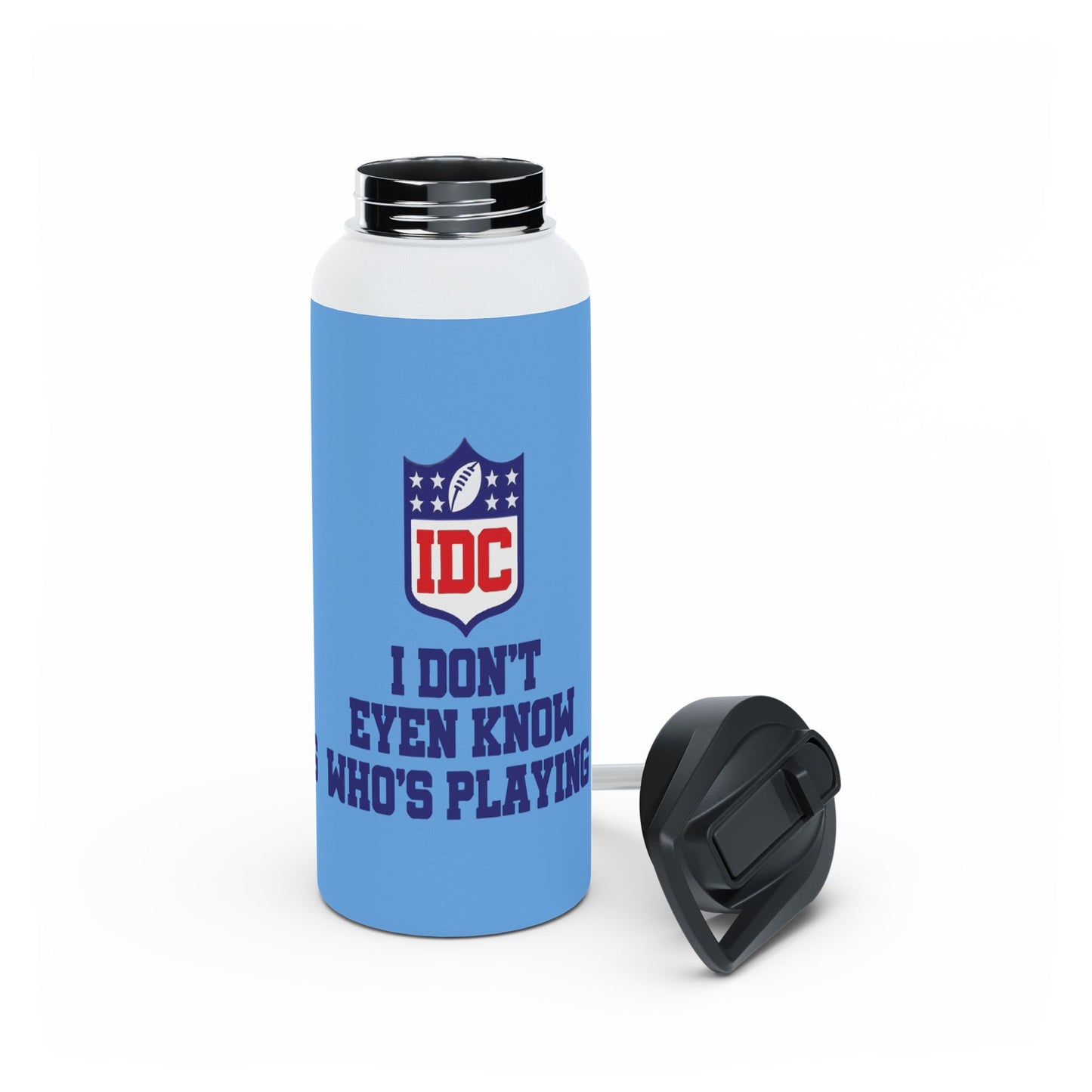 NFL Stainless Steel Water Bottle - Funny Sports Fan Gift, Hydration Flask for Game Days, Sports Events, Birthday Present, Home & Outdoors