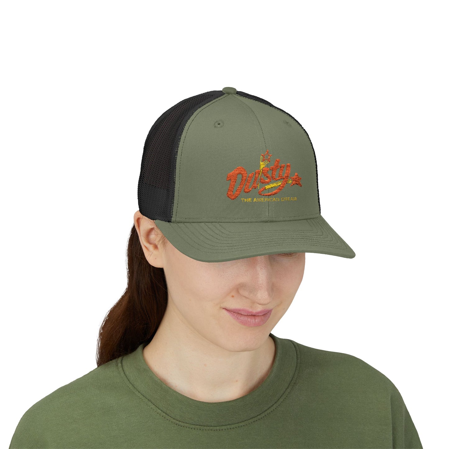 Dusty Snapback Trucker Cap, Trendy Hat, Gift for Him/Her, Casual Wear, Festival Accessory, Outdoor Style