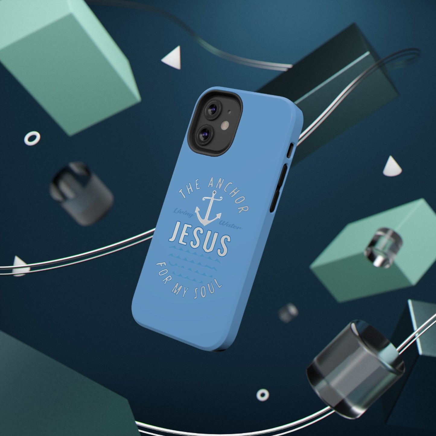 Jesus Anchor Phone Case, Christian Tech Accessories, Inspirational Gifts, Unique Phone Covers, Faith-Based Decor