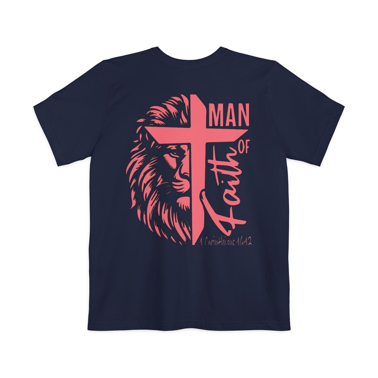 Faith-Inspired Unisex Pocket T-shirt - Perfect for Christian Men, Everyday Wear, Gifts for Dad, and Faith Celebrations