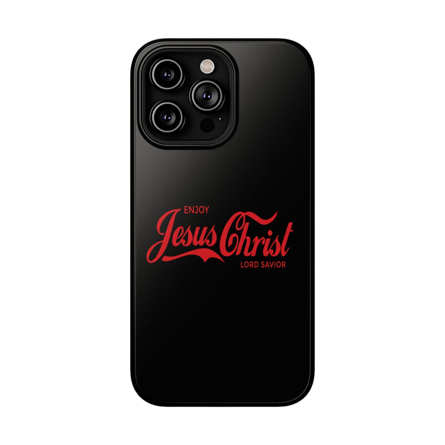 Impact-Resistant Phone Case: Enjoy Jesus Christ Lord Savior, Christian Gift, Durable Protection, Faith-Based Accessory, Holiday Gift