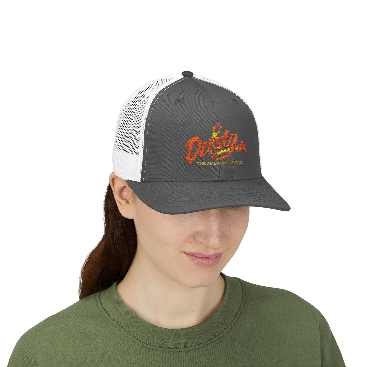 Dusty Snapback Trucker Cap, Trendy Hat, Gift for Him/Her, Casual Wear, Festival Accessory, Outdoor Style