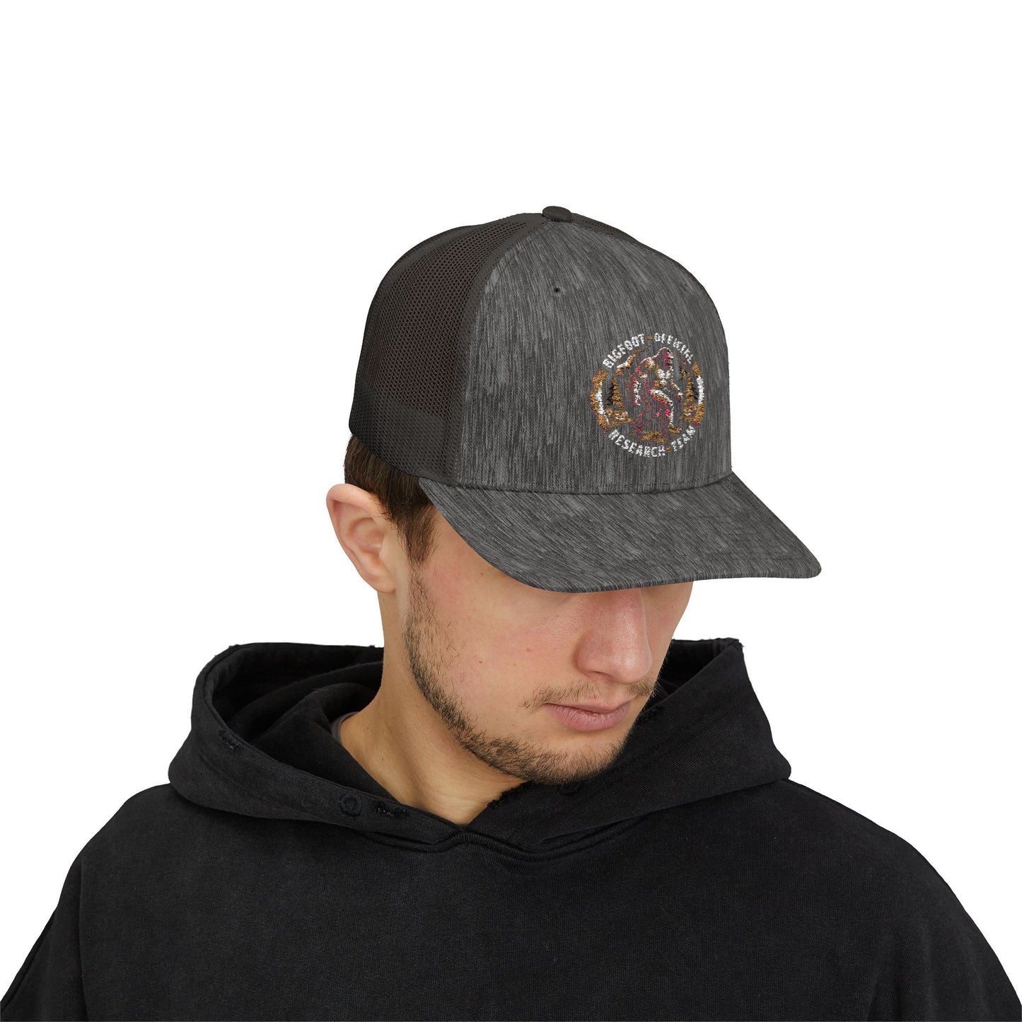 Bigfoot Research Snapback Trucker Cap - Stylish Outdoor Adventure Hat for Him