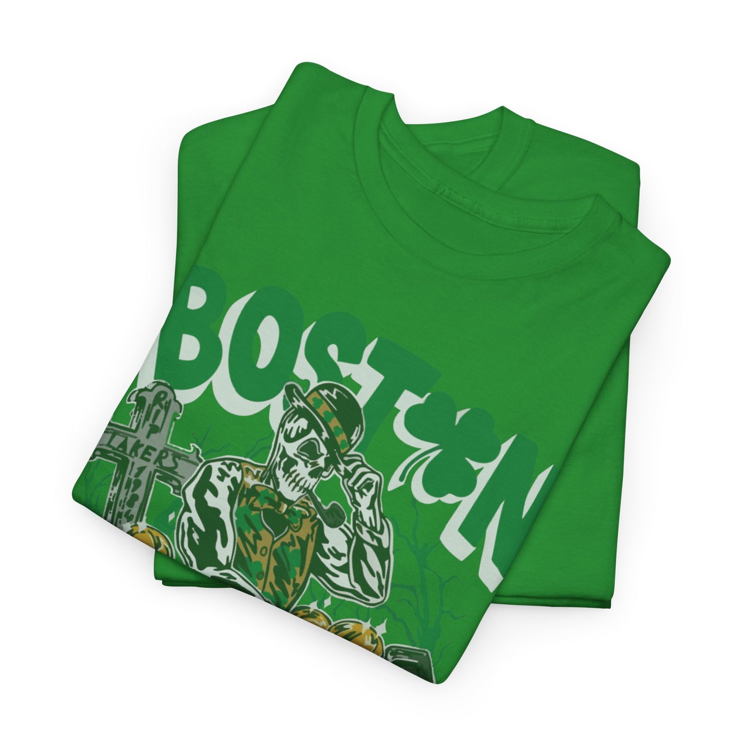 Boston Graphic Tee, Unisex Heavy Cotton T-Shirt, Vintage Boston Shirt, Irish Pride Apparel, St. Patrick's Day Gift, Casual Wear