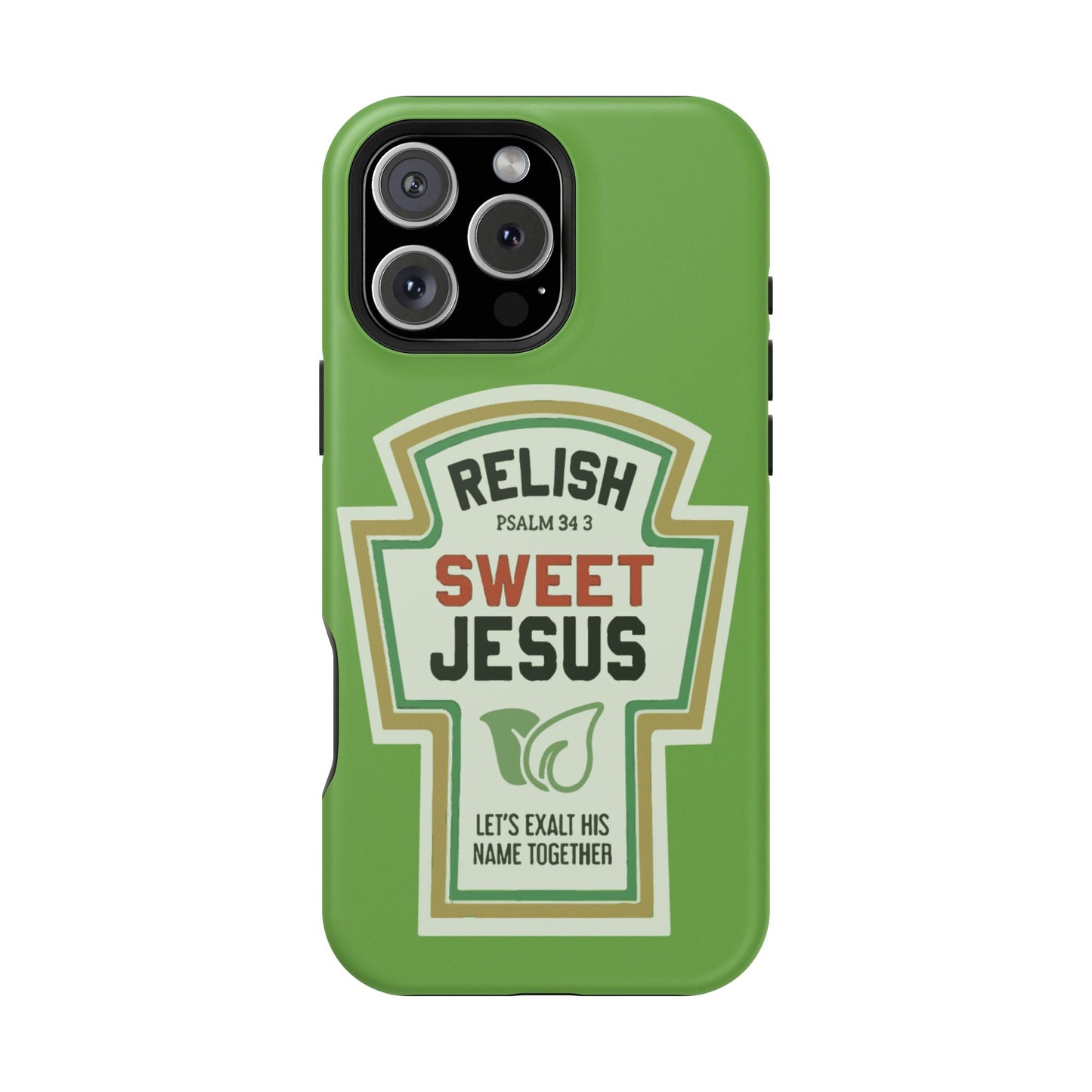 Relish Sweet Jesus Phone Case, Christian Gift, Impact-Resistant Case, Religious Phone Accessory, Faith-Based Present, Celebration Case