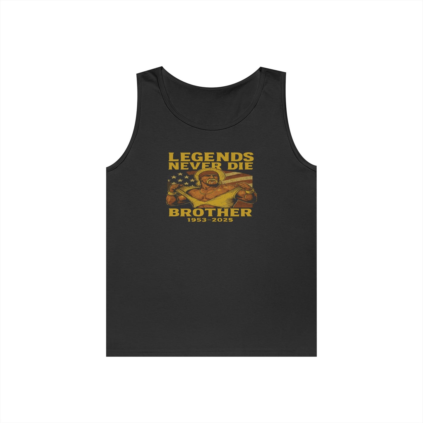Unisex Heavy Cotton Tank Top | Legends Never Die Brother, Memorial Gift, Casual Wear, Summer Outfit, Unique Tribute