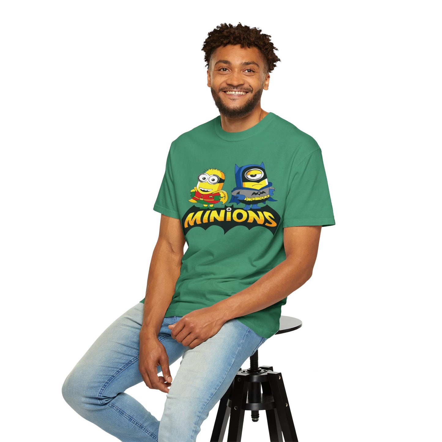 Minions Superhero Unisex T-shirt, Fun Gift for Kids, Cartoon Apparel, Birthday Party Outfit, Family Movie Night Wear