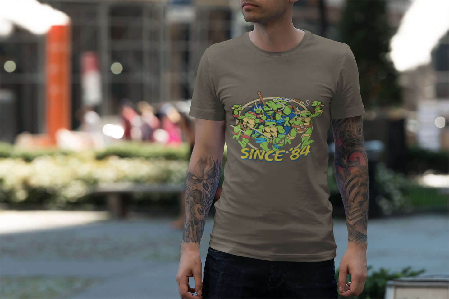 Retro Tee Shirt - Teenage Mutant Ninja Turtles Since 1984 - Unisex Jersey Short Sleeve