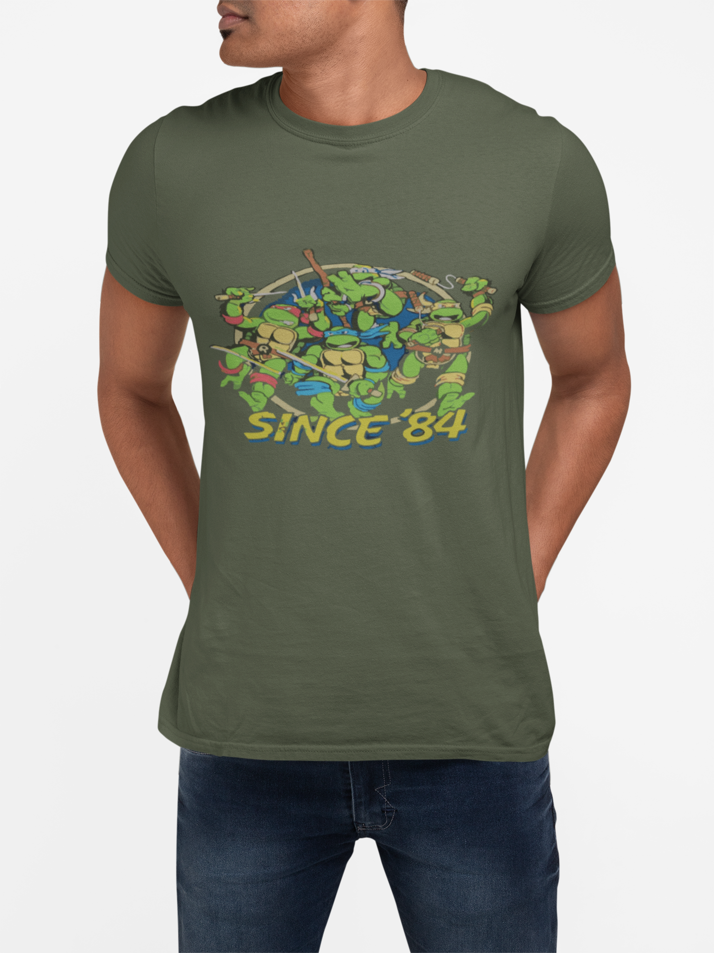 Retro Tee Shirt - Teenage Mutant Ninja Turtles Since 1984 - Unisex Jersey Short Sleeve