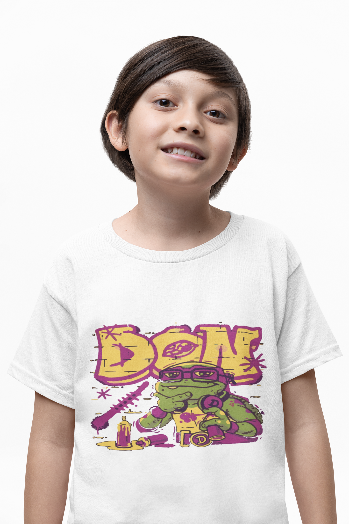 Kids Tee - Vintage Cartoon TMNT Don Fun