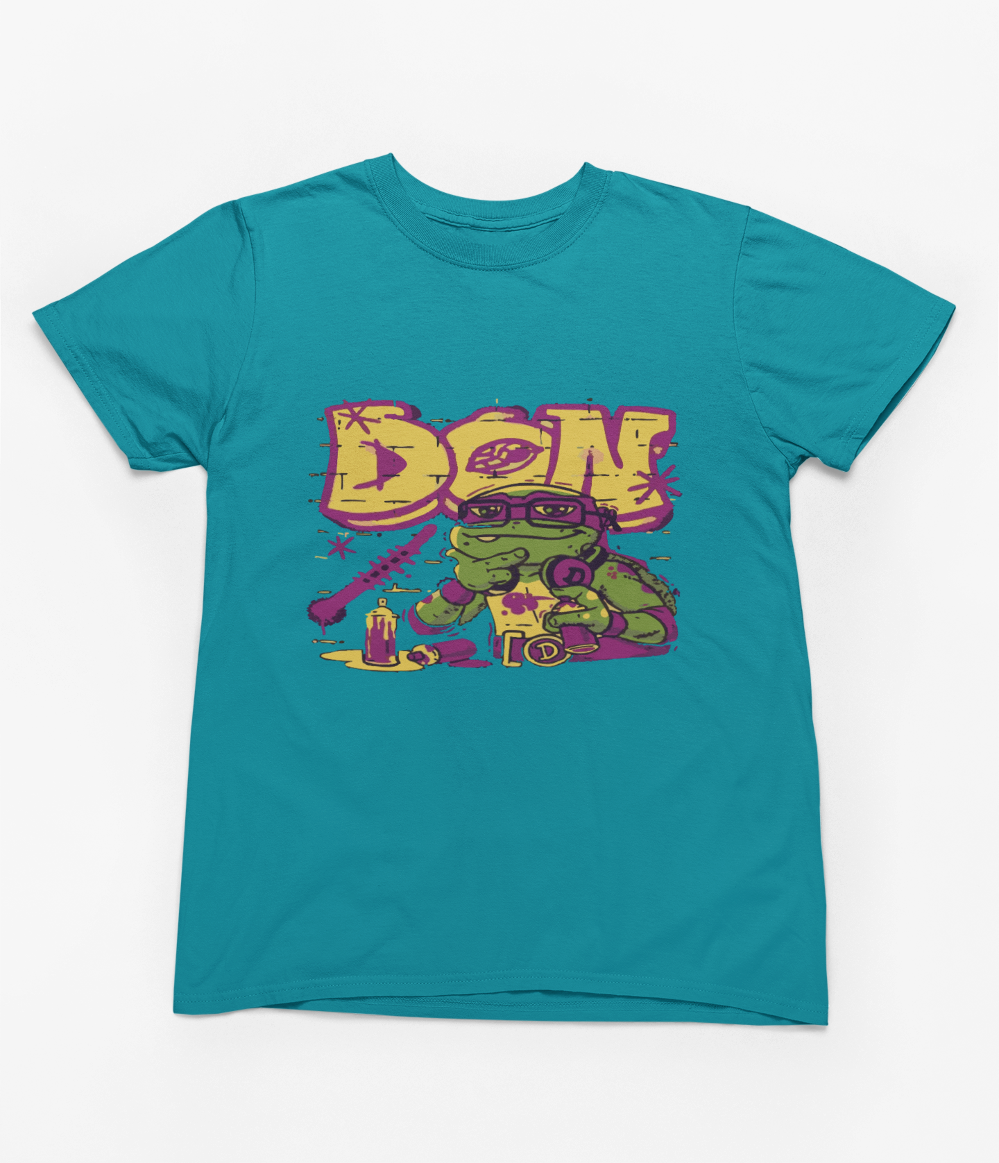 Kids Tee - Vintage Cartoon TMNT Don Fun