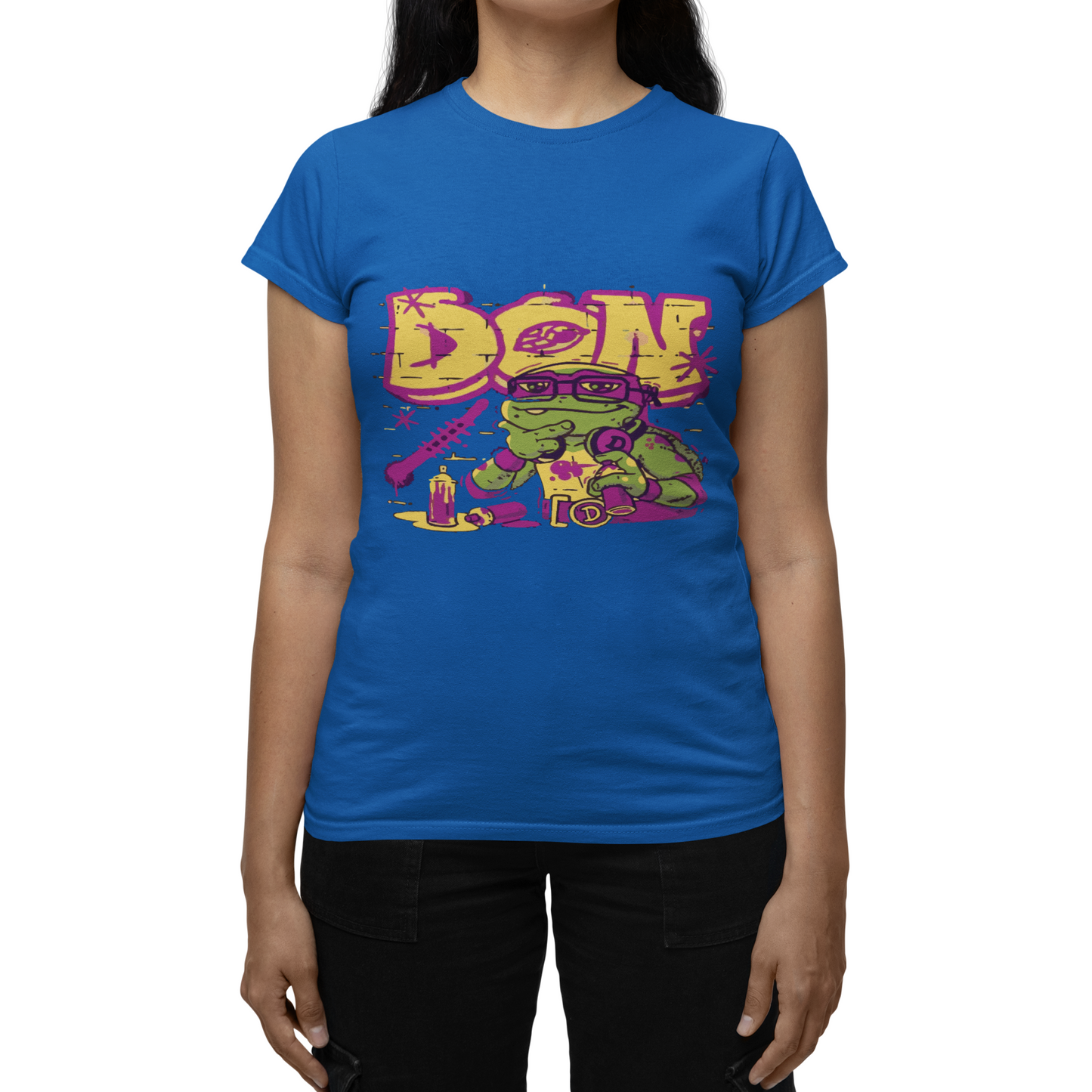 Kids Tee - Vintage Cartoon TMNT Don Fun