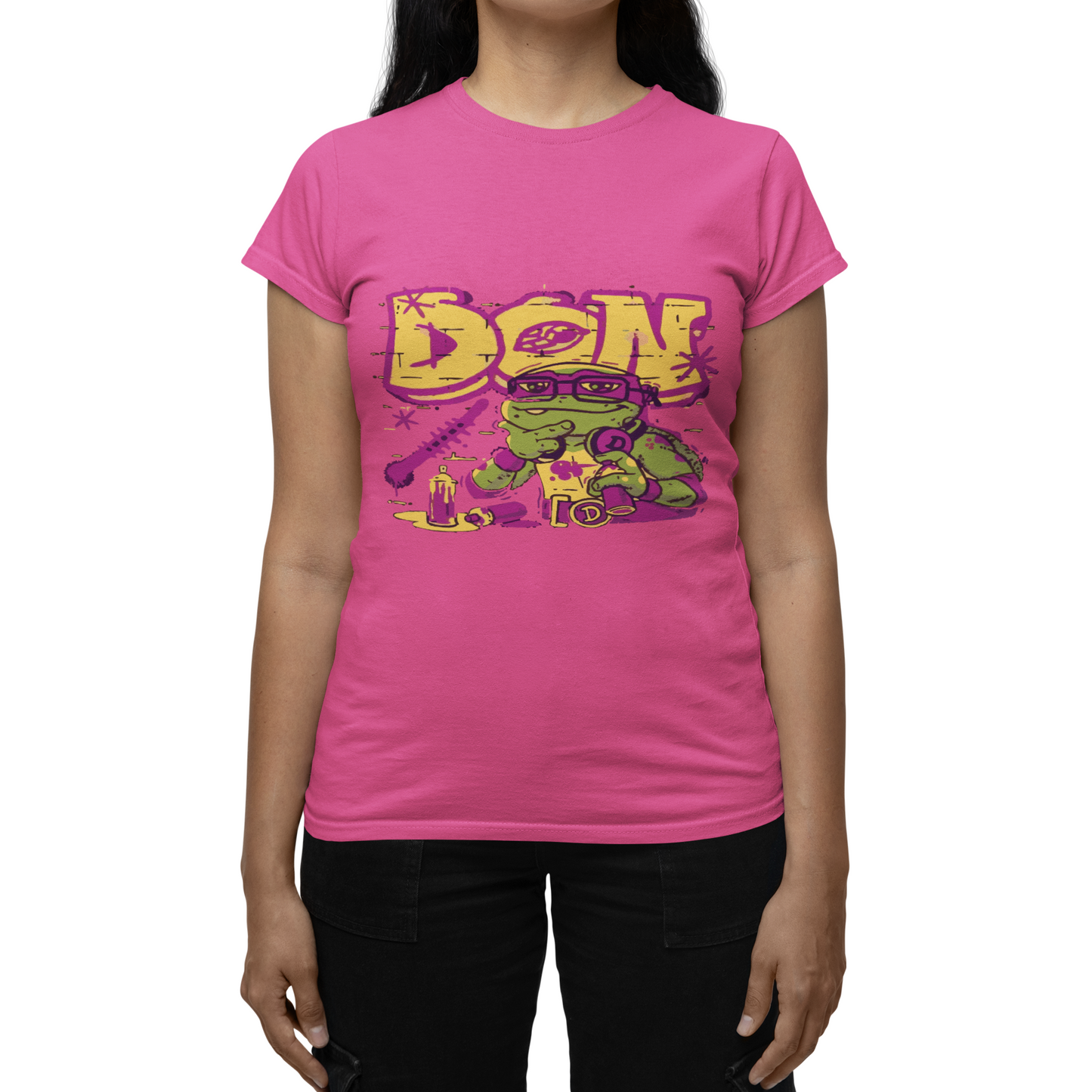 Kids Tee - Vintage Cartoon TMNT Don Fun