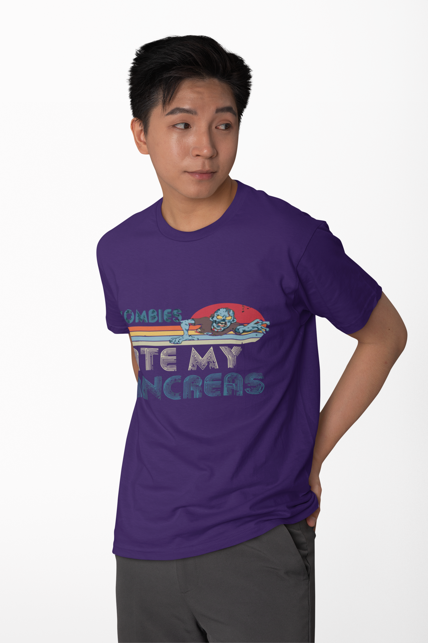 Youth Tee: 'Zombies Ate My Pancreas' Fun Graphic Shirt for Kids, Cool Summer Wardrobe, Birthday Gift, Halloween Costume, Unique Gift Idea