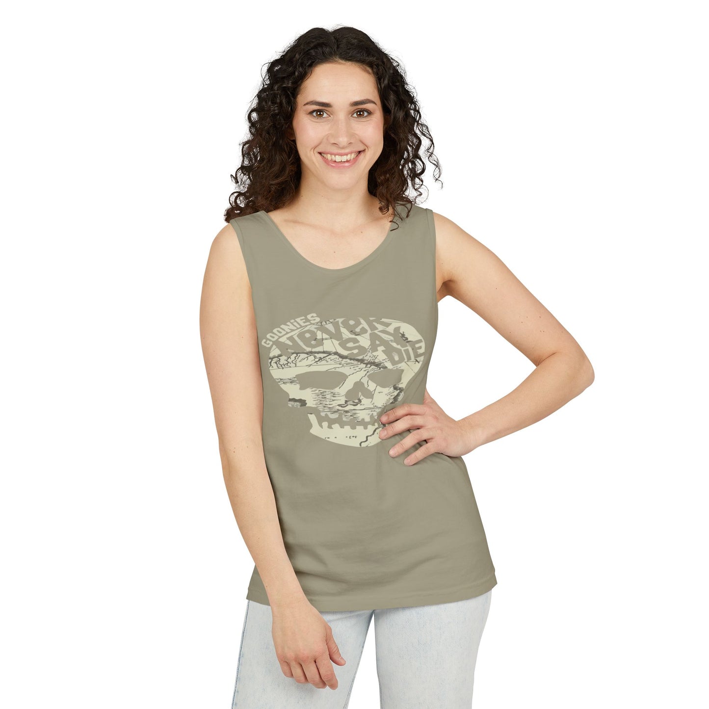 Cool Skull Graphic Tank Top, Unisex Summer Tee, Beachwear, Festival Outfit, Casual Wear, Graphic Apparel