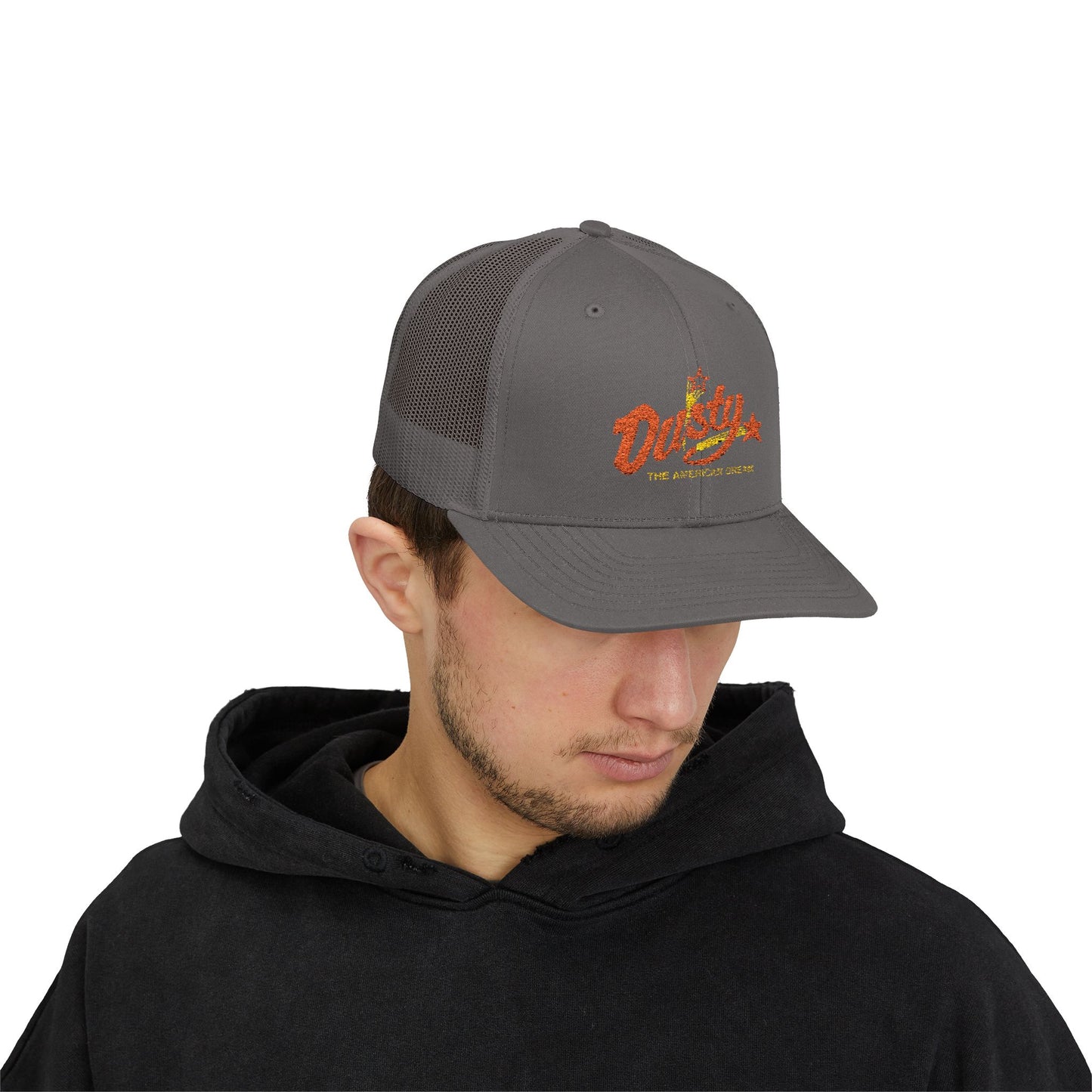 Dusty Snapback Trucker Cap, Trendy Hat, Gift for Him/Her, Casual Wear, Festival Accessory, Outdoor Style