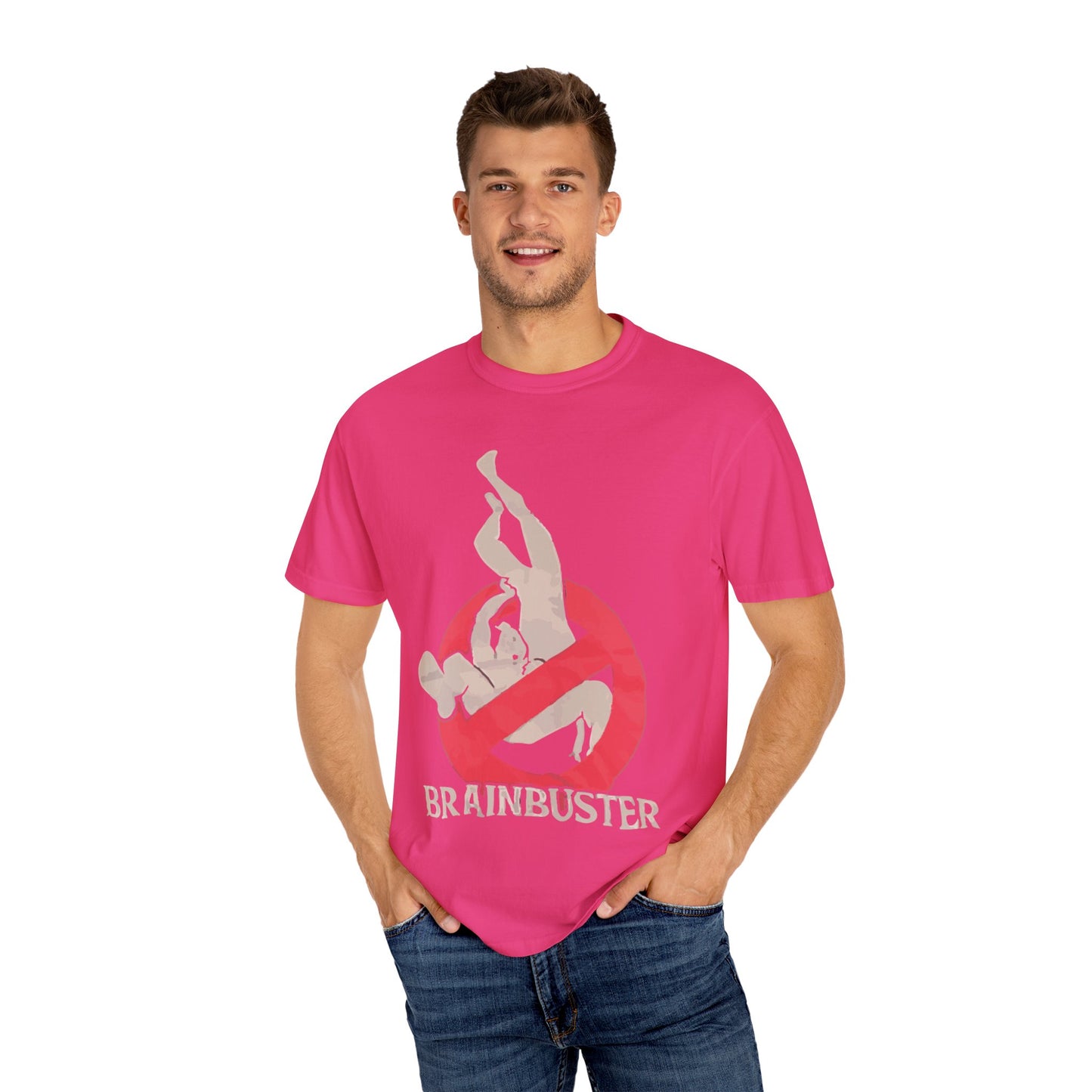 Unisex Fun Graphic T-Shirt, Graphic Tee, Casual Wear, Gift for Wrestling Fans, Brainbuster Design, Humor Apparel, Everyday Style