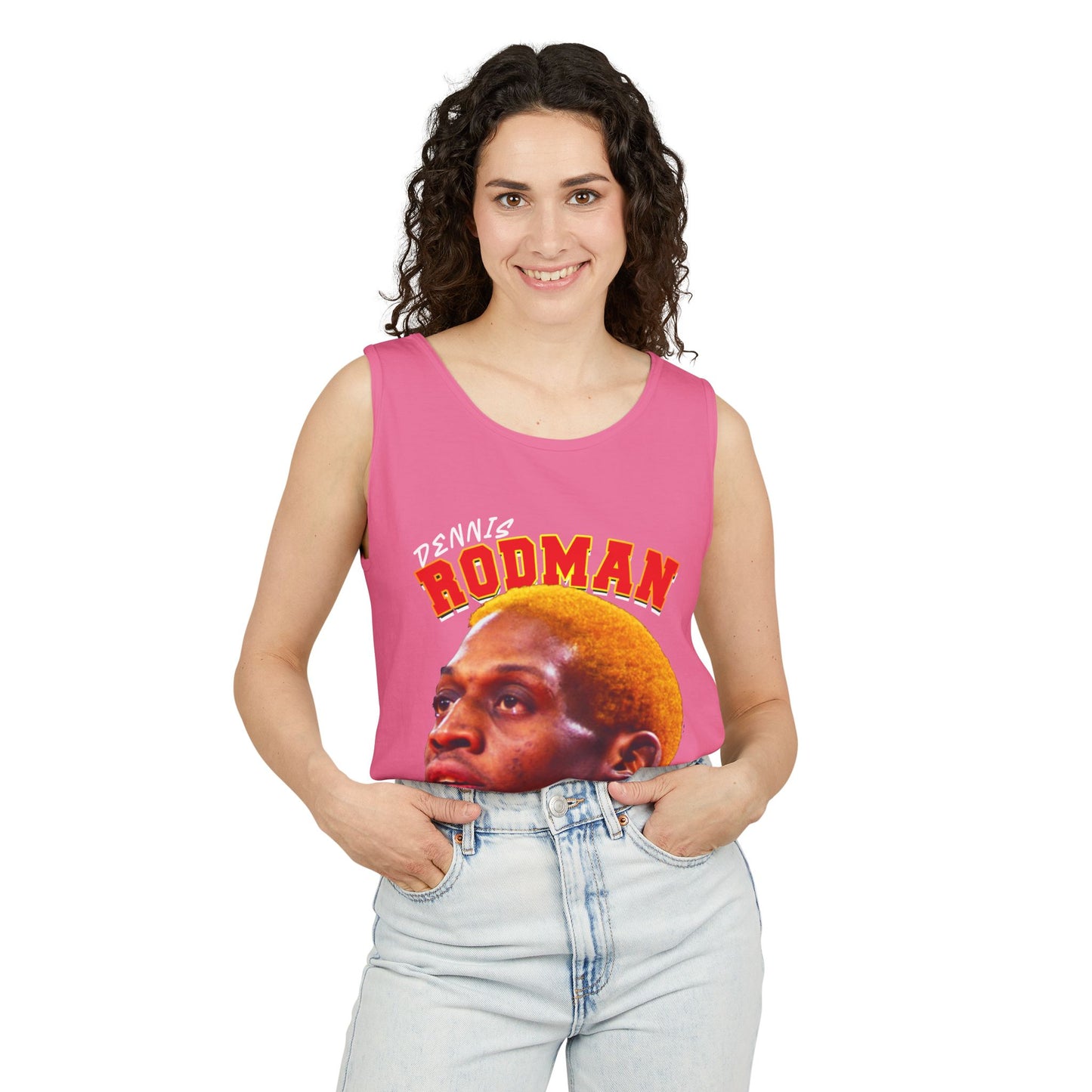 Dennis Rodman Vintage Tank Top, Unisex Graphic Tee, Sports Apparel, Summer Wear, Basketball Fan Gift