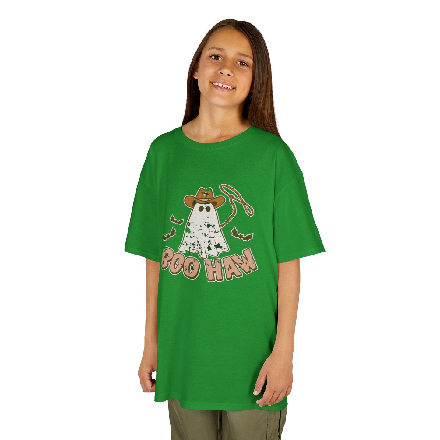 Boo Haunt Kids Tee, Halloween Shirt, Ghost Costume T-Shirt, Fun Kids Apparel, Spooky Party Outfit