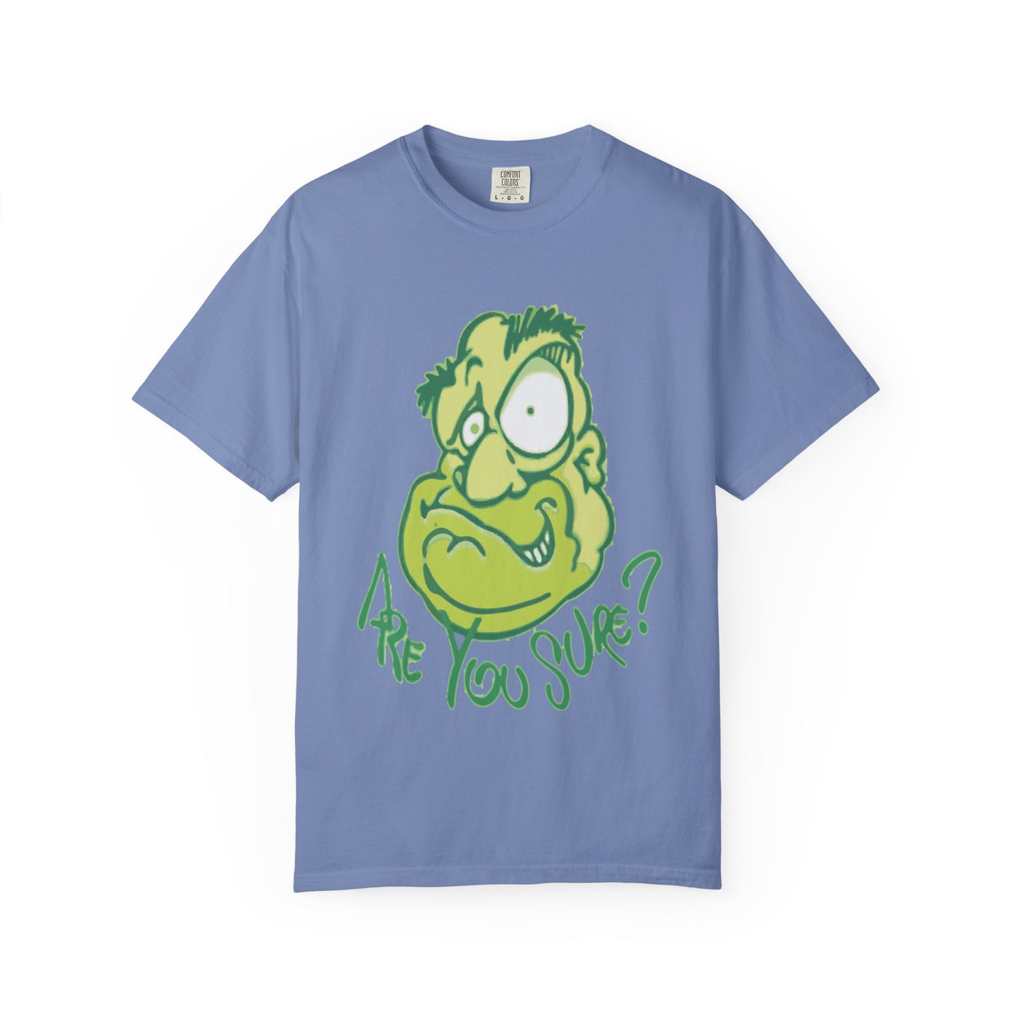 Unisex Garment-Dyed T-Shirt with Quirky Cartoon Design - Perfect for Casual Wear, Gifting, Parties, and Everyday Comfort