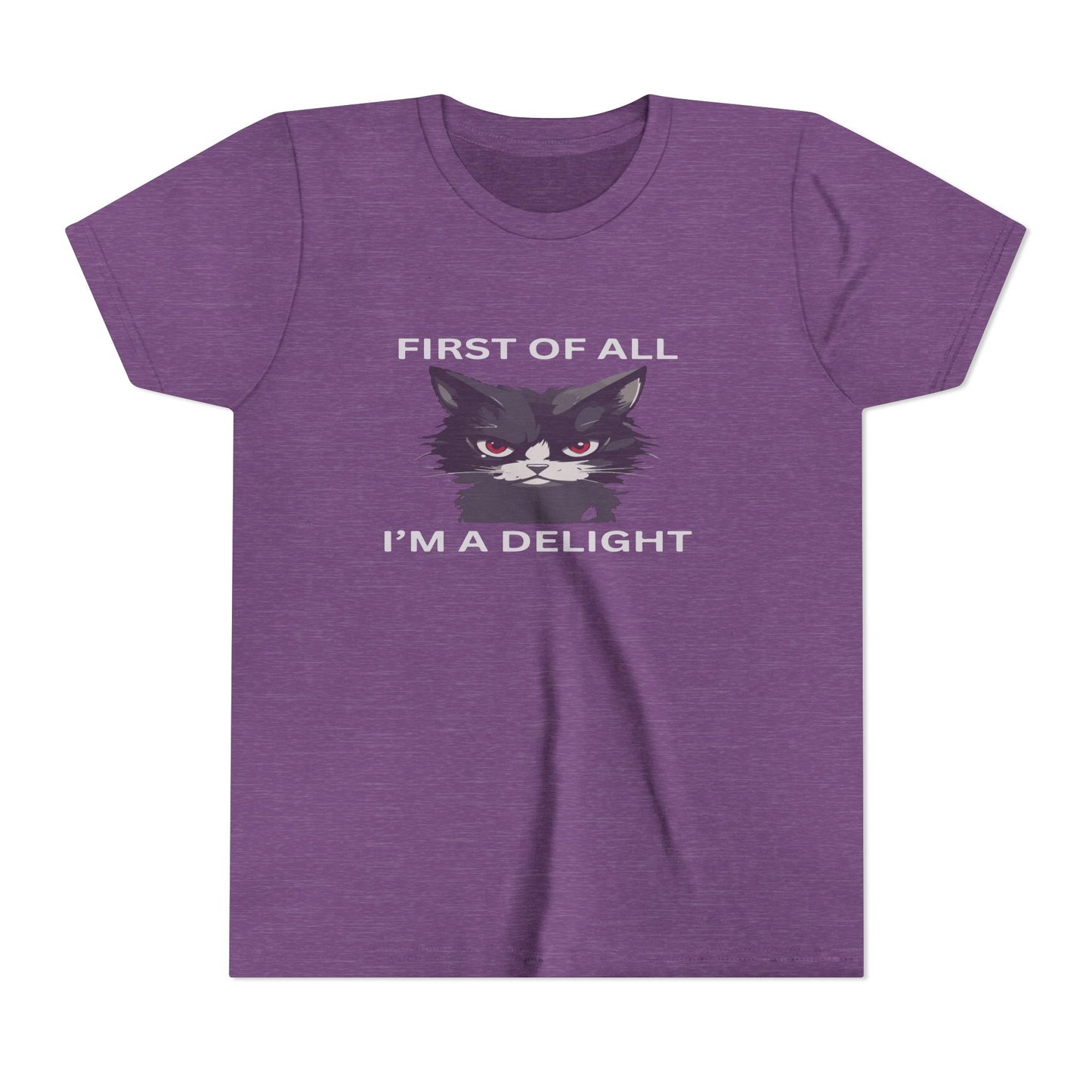 Youth Cat Humor Tee - Perfect for Cat Lovers, Birthday Gifts for Kids, Everyday Wear, Funny Quotes Shirt, Gift for Pet Lovers