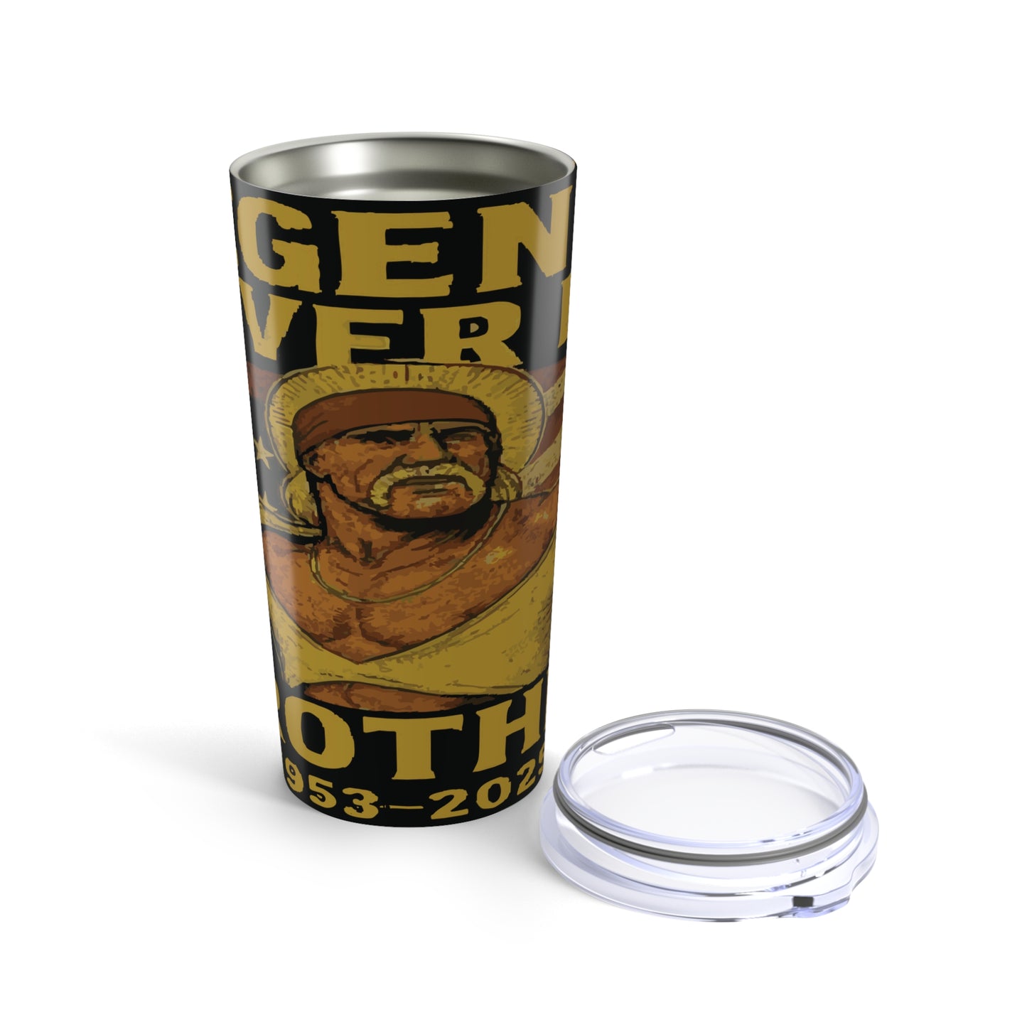 Hulk Hogan Legend Forever 20oz Tumbler – Retro Wrestling Tribute Travel Mug