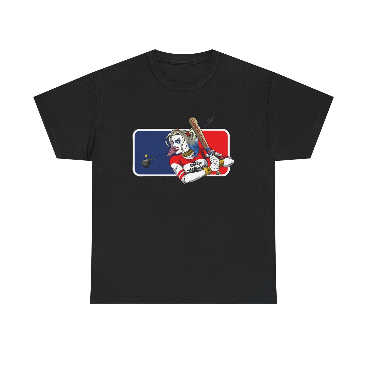 Unisex Baseball Graphic Tee - Harley Quinn DC Casual Wear for Sports Lovers