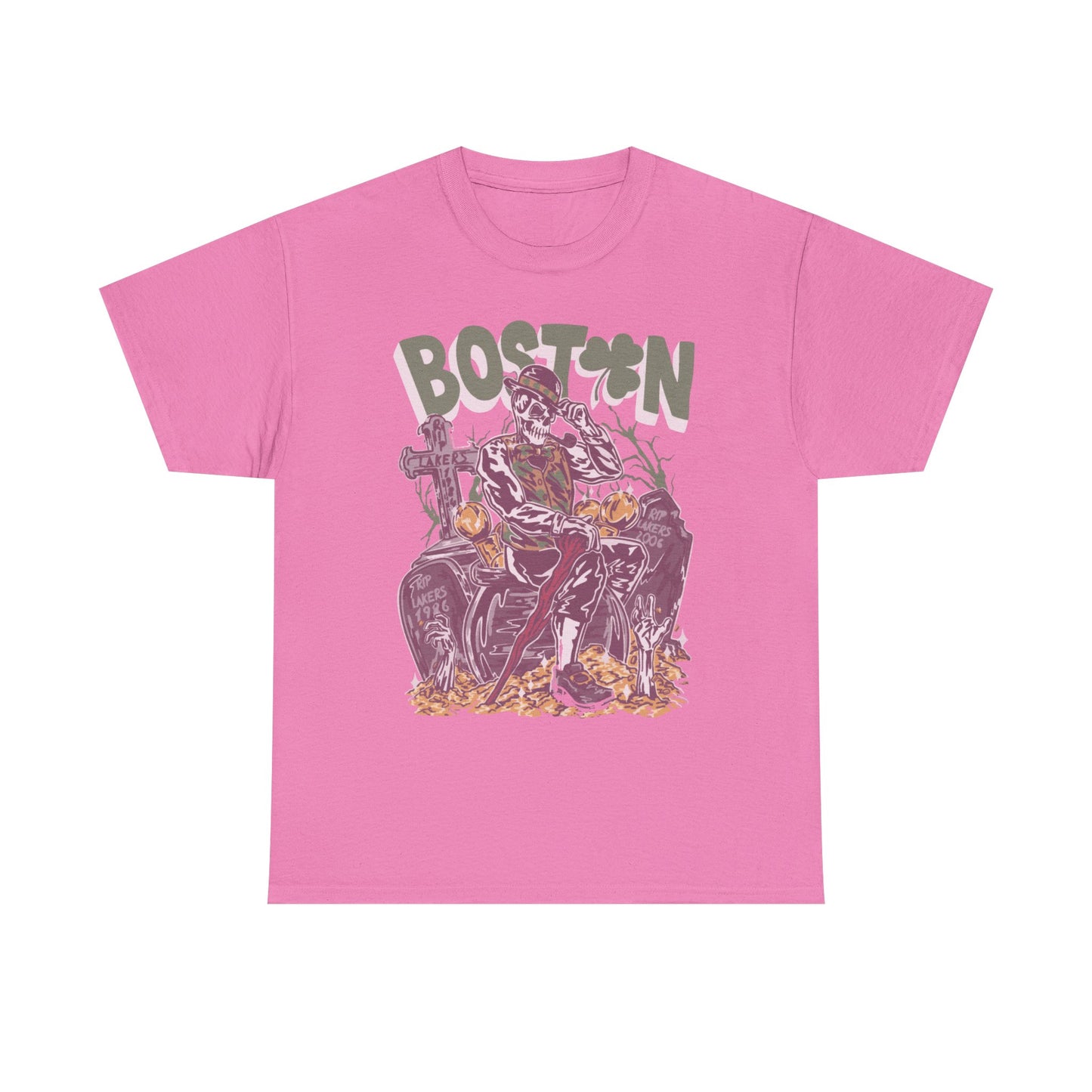 Boston Graphic Tee, Unisex Heavy Cotton T-Shirt, Vintage Boston Shirt, Irish Pride Apparel, St. Patrick's Day Gift, Casual Wear
