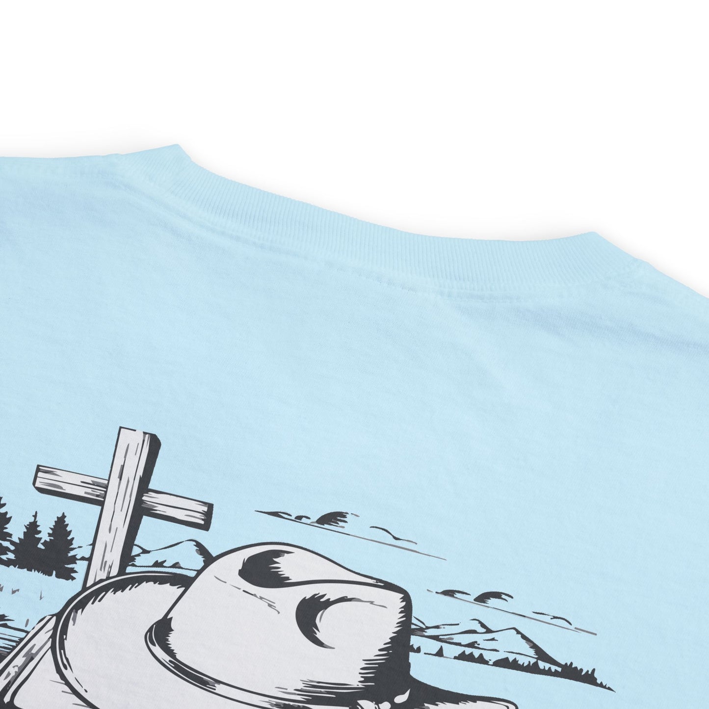 Faith-Inspired Pocket T-Shirt with Uplifting Bible Verse