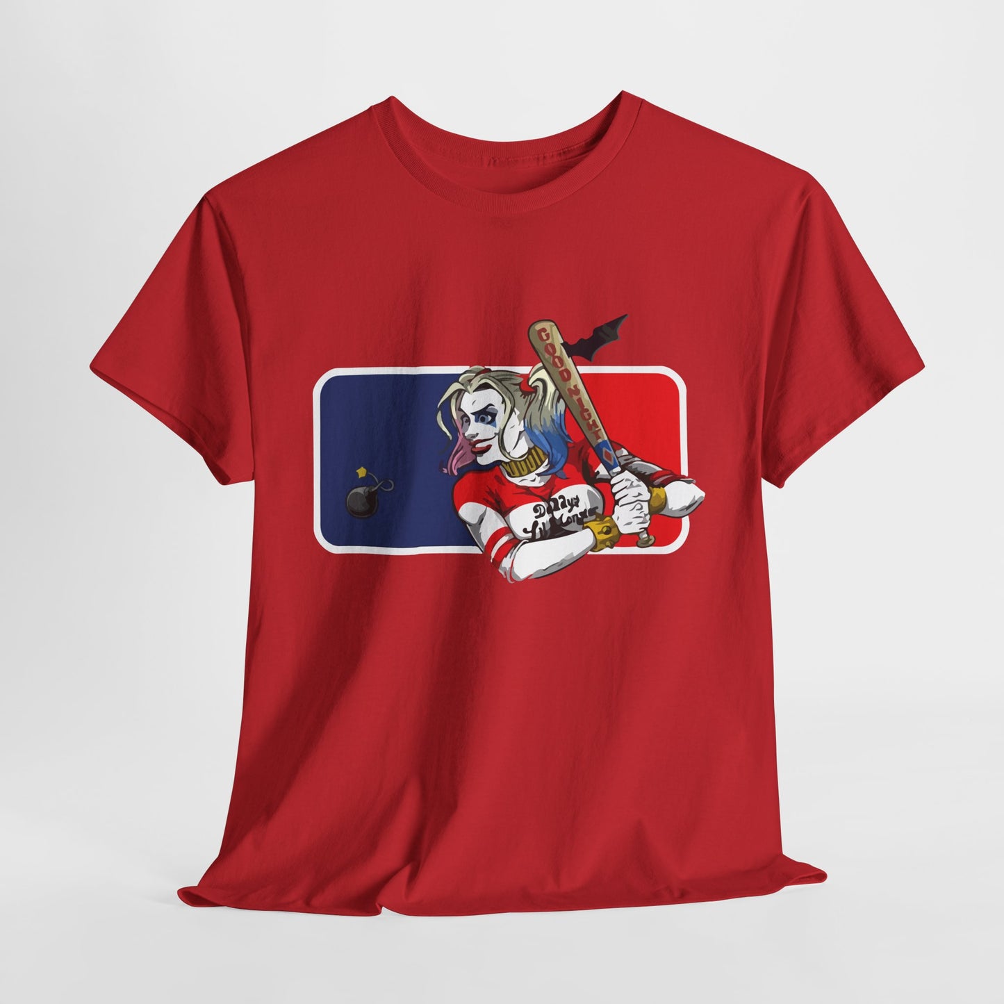 Unisex Baseball Graphic Tee - Harley Quinn DC Casual Wear for Sports Lovers