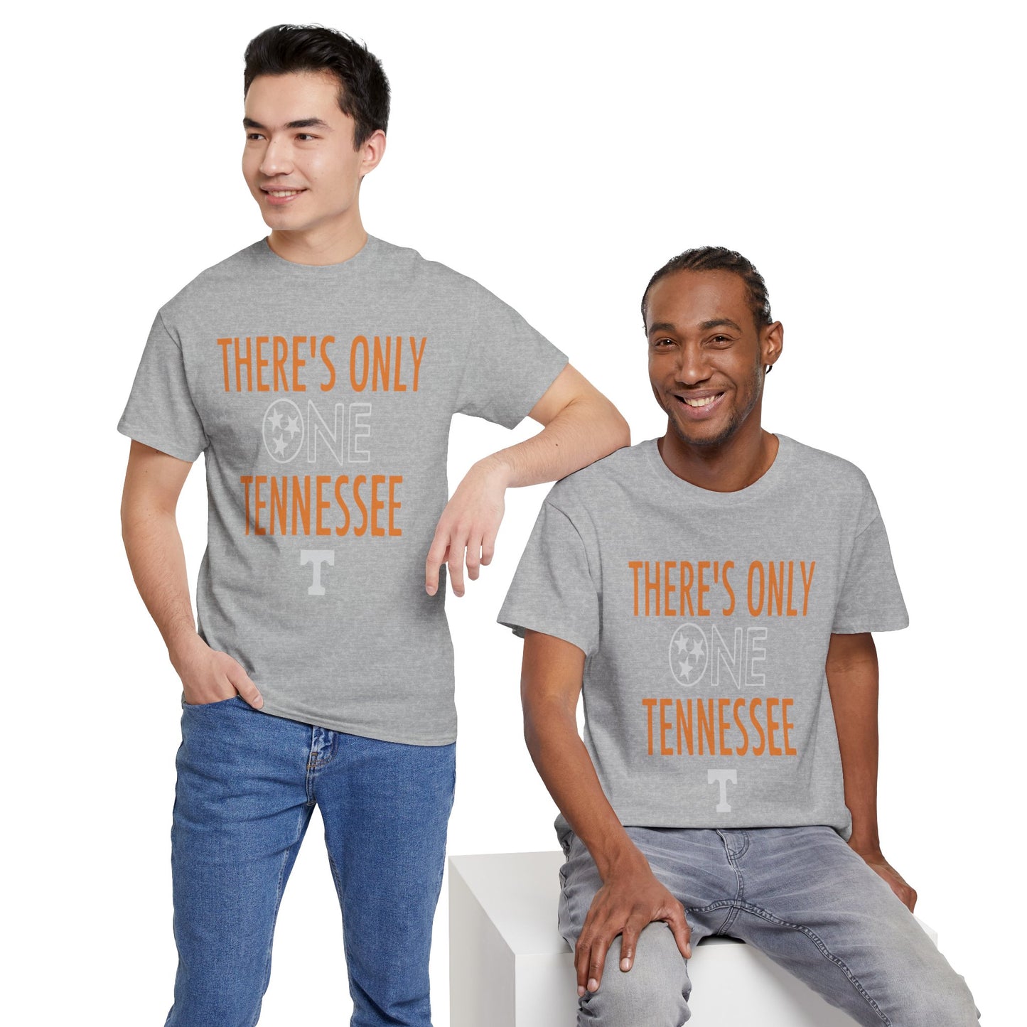 Tennessee Pride Tee, Unisex Heavy Cotton Tee, Tennessee Fans Gift, College Sports Apparel, Casual Everyday Wear, State Pride Shirt