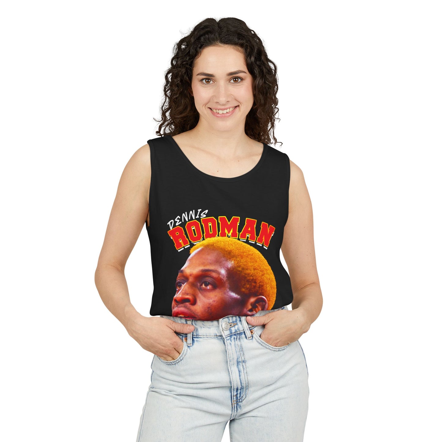 Dennis Rodman Vintage Tank Top, Unisex Graphic Tee, Sports Apparel, Summer Wear, Basketball Fan Gift