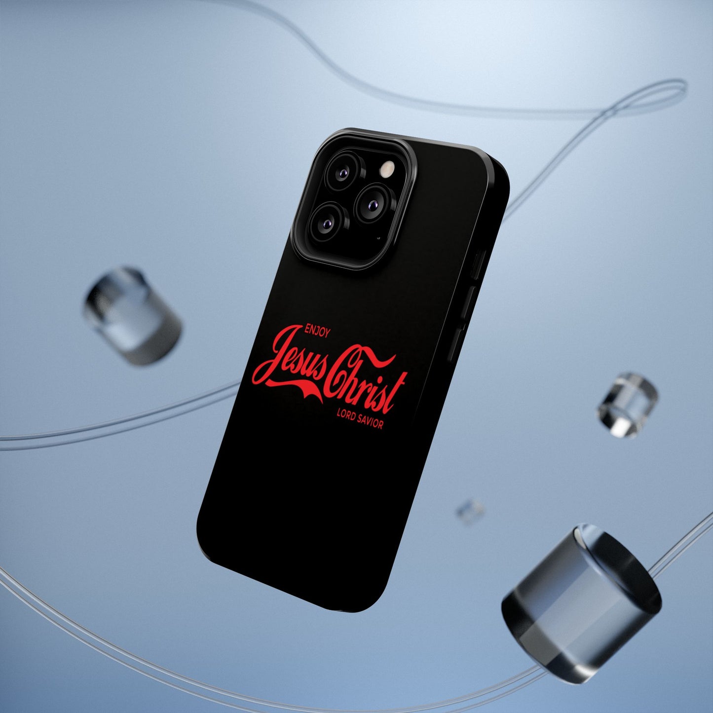 Impact-Resistant Phone Case: Enjoy Jesus Christ Lord Savior, Christian Gift, Durable Protection, Faith-Based Accessory, Holiday Gift