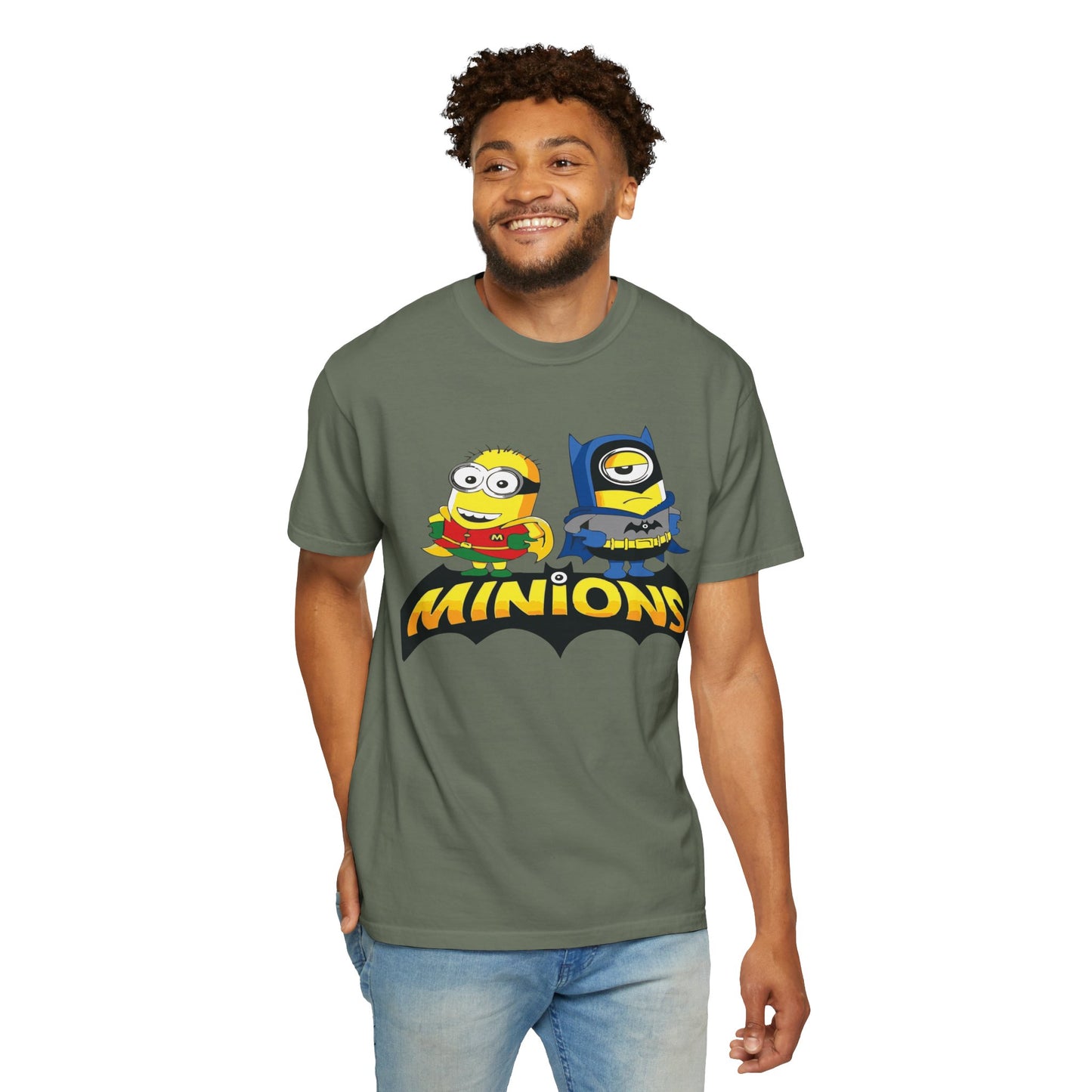 Minions Superhero Unisex T-shirt, Fun Gift for Kids, Cartoon Apparel, Birthday Party Outfit, Family Movie Night Wear