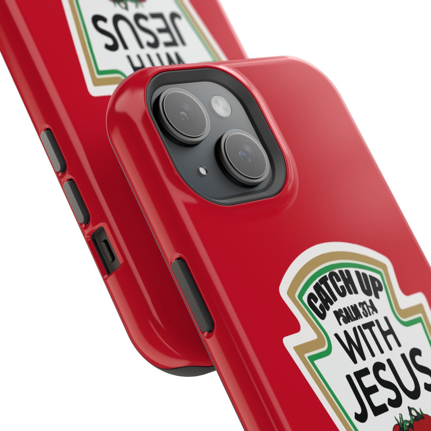 Fun Christian Phone Case, Catch Up with Jesus, Impact-Resistant, Faith-Based Gift, Religious Accessories, Bible Verses
