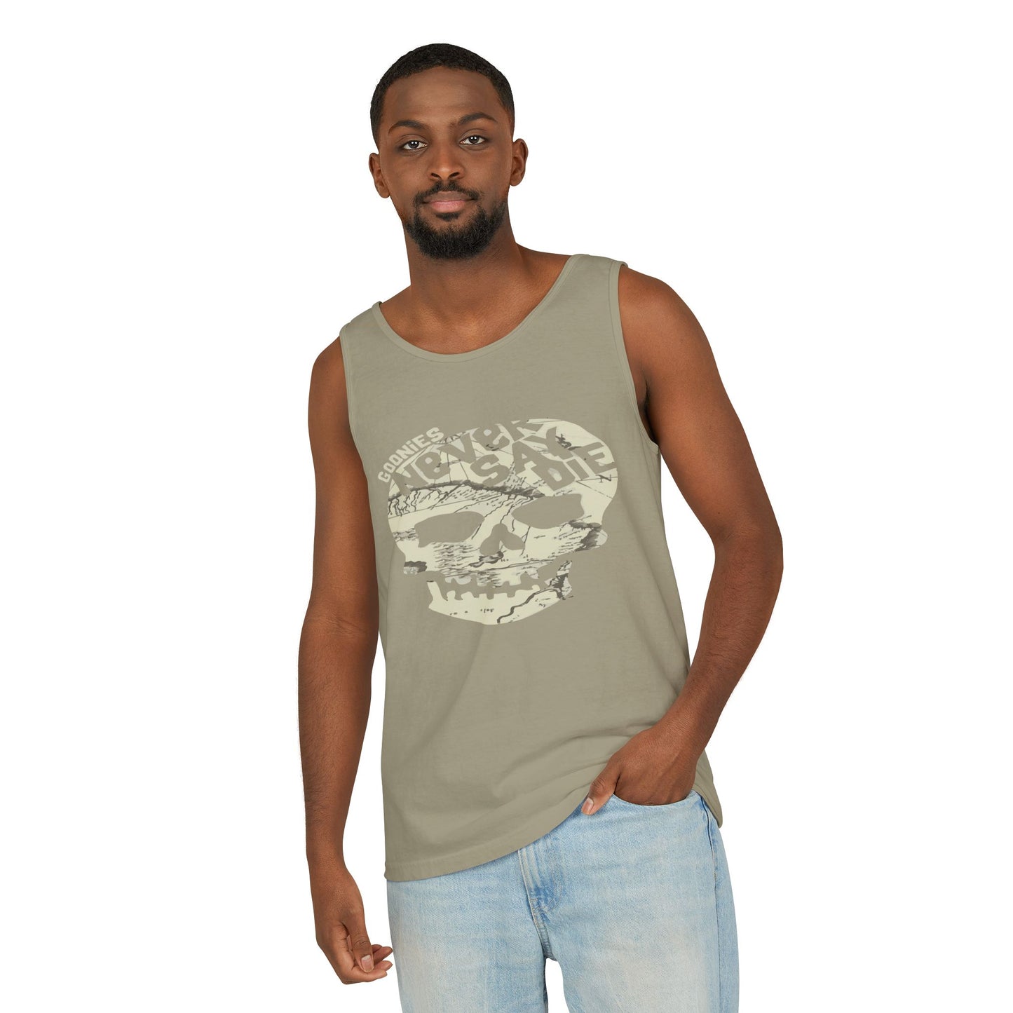 Cool Skull Graphic Tank Top, Unisex Summer Tee, Beachwear, Festival Outfit, Casual Wear, Graphic Apparel