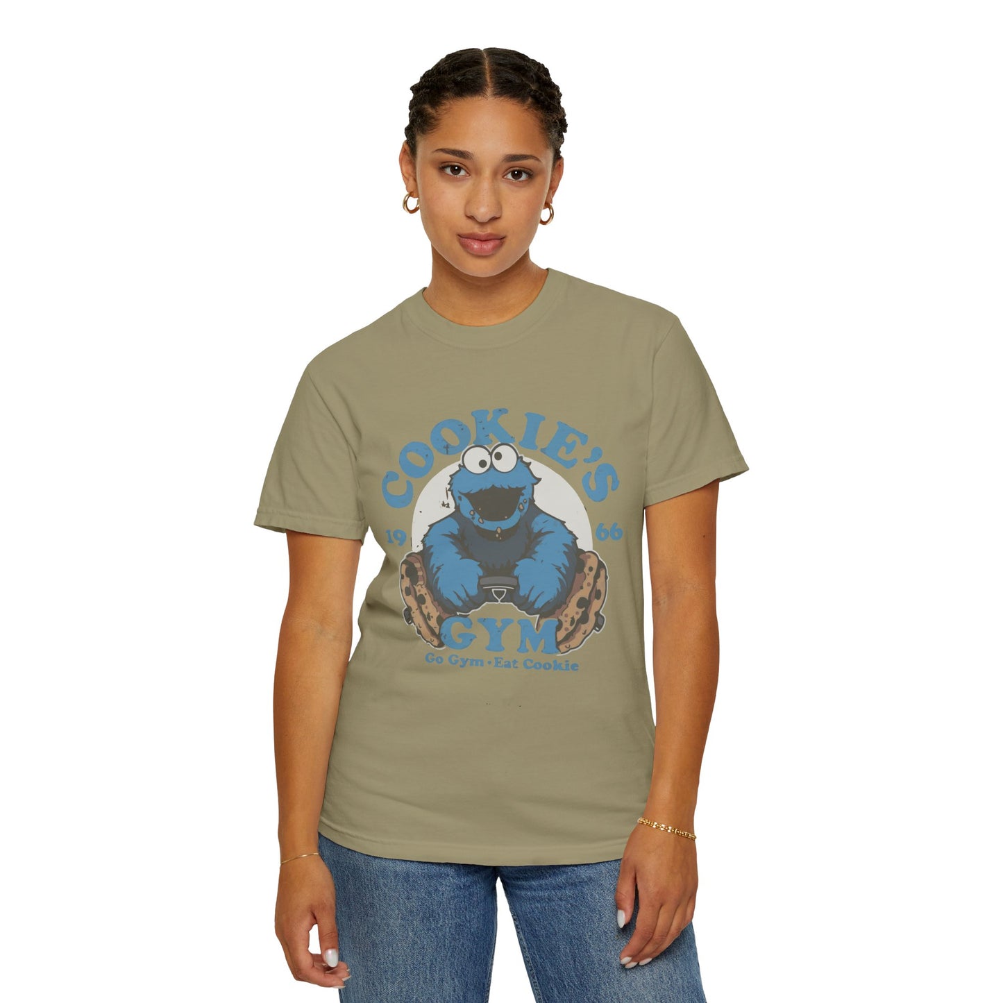 Cookie Monster Inspired Unisex T-Shirt, Fun Gift for Gamers, Casual Wear, Birthday Gift, Kitchen & Gym Motivation
