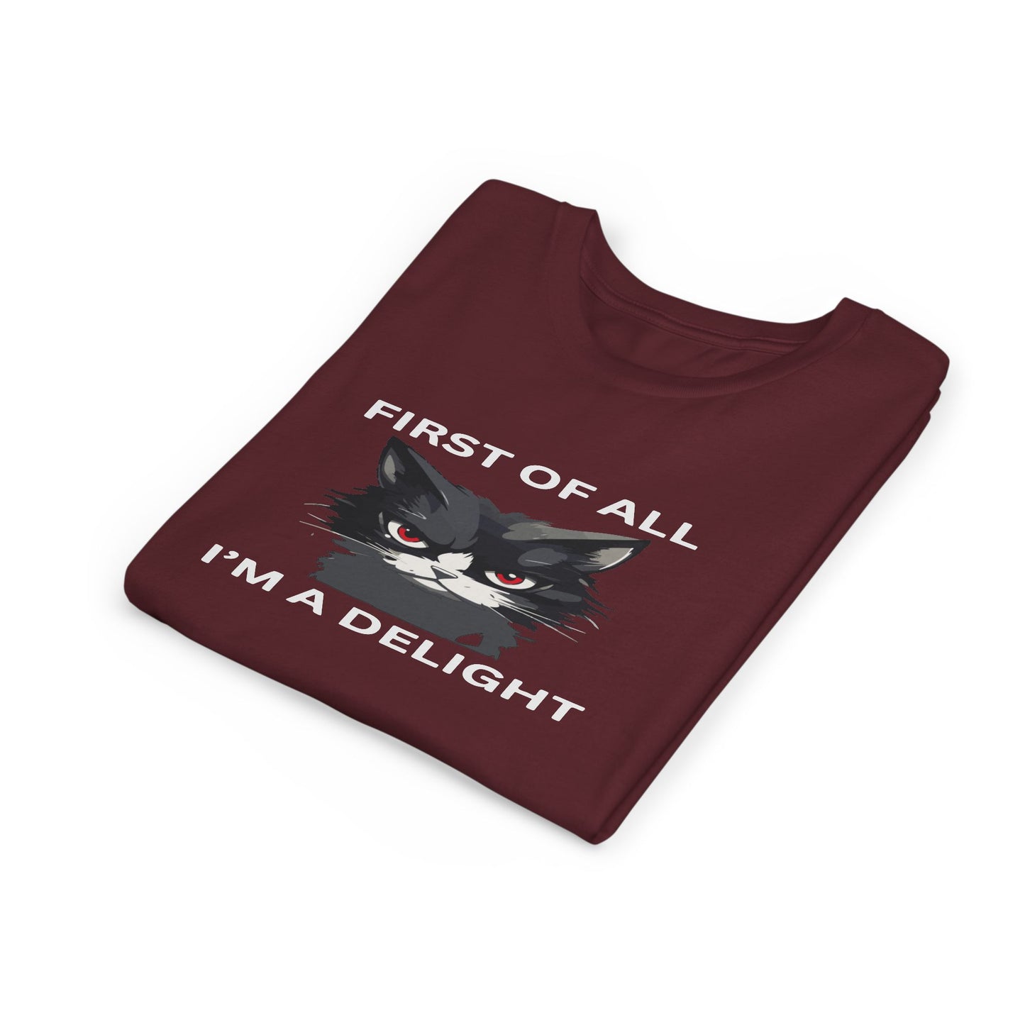 Youth Cat Humor Tee - Perfect for Cat Lovers, Birthday Gifts for Kids, Everyday Wear, Funny Quotes Shirt, Gift for Pet Lovers