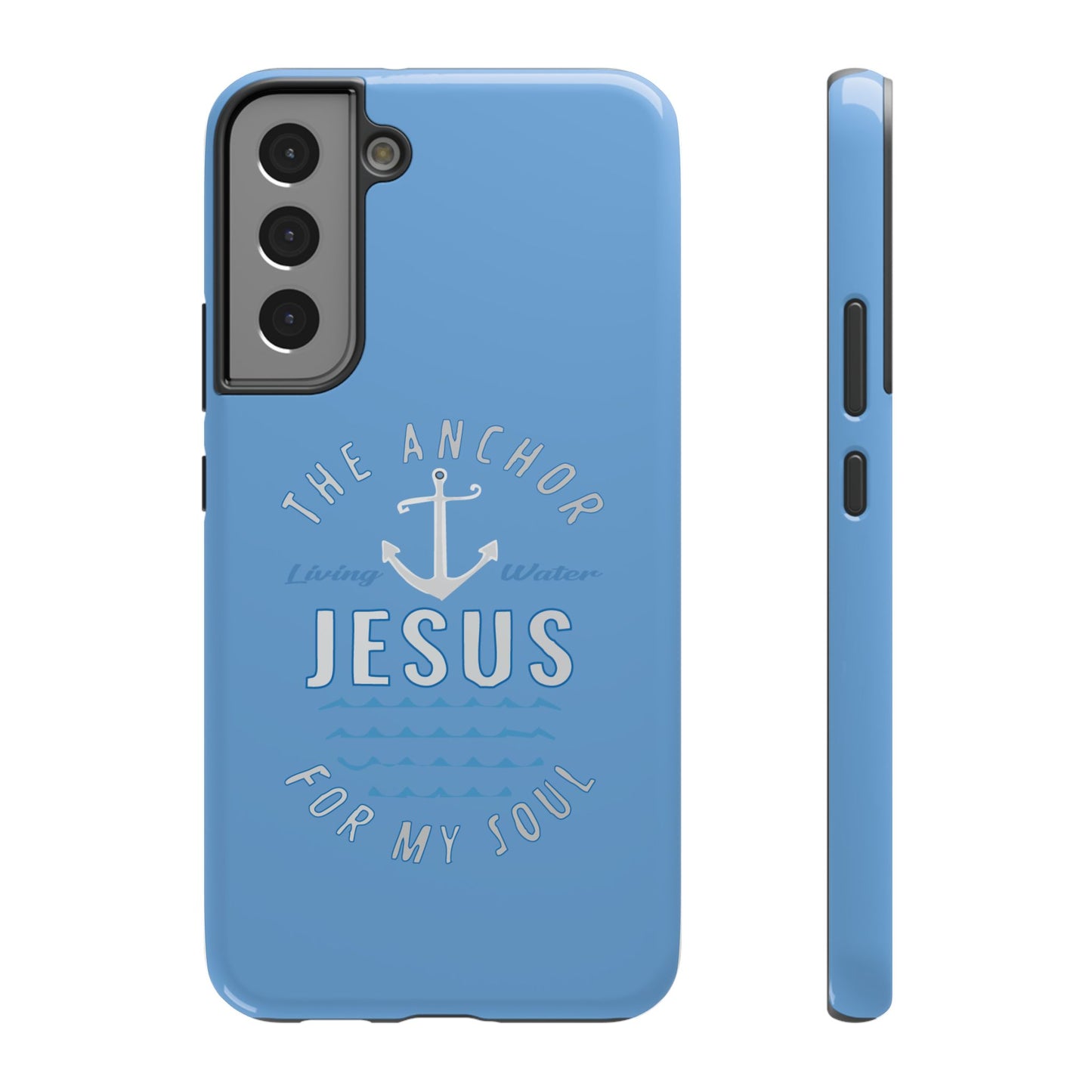 Jesus Anchor Phone Case, Christian Tech Accessories, Inspirational Gifts, Unique Phone Covers, Faith-Based Decor