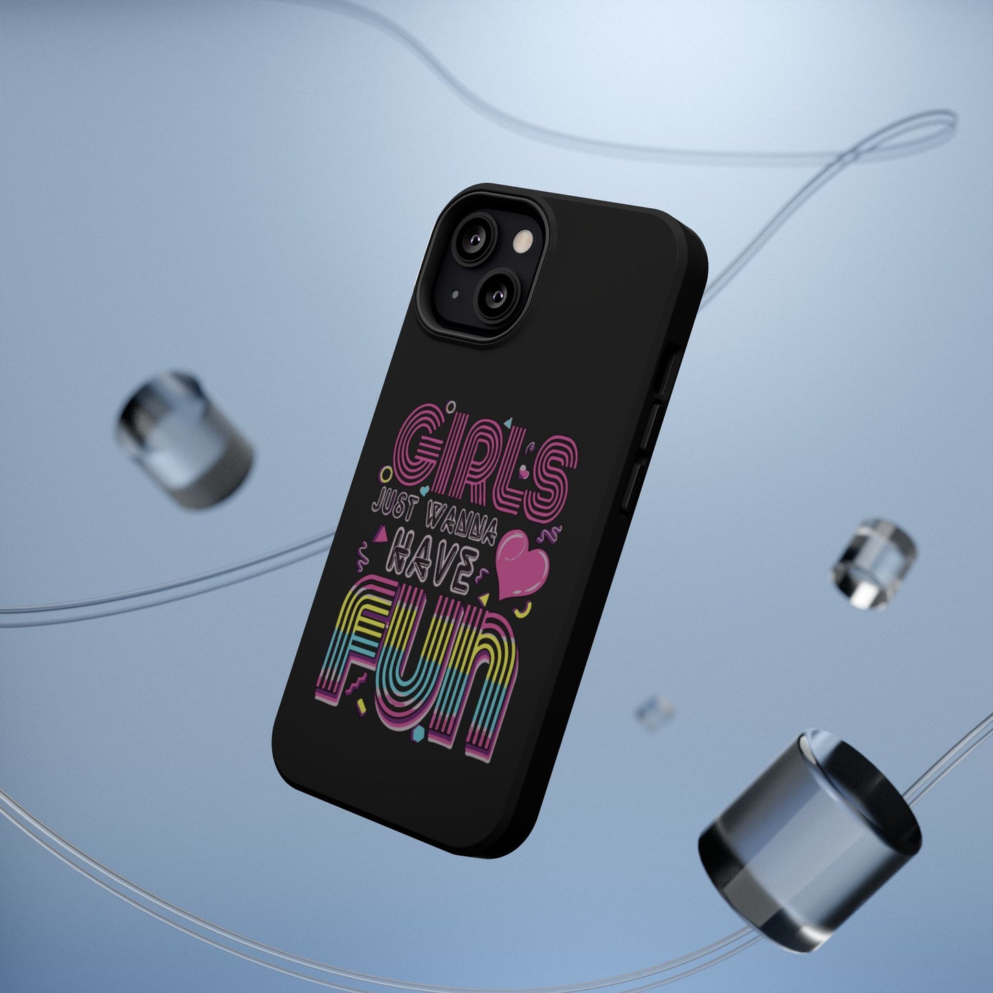 Fun Vibe Phone Case - Girls Just Wanna Have Fun Cell Case, Impact-Resistant Cover, Gift for Teens, Birthday Party Accessory, Trendy Tech