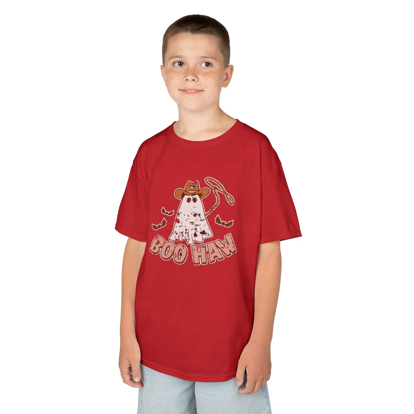 Boo Haunt Kids Tee, Halloween Shirt, Ghost Costume T-Shirt, Fun Kids Apparel, Spooky Party Outfit