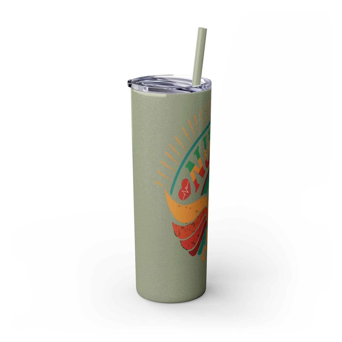 Nurse Skinny Tumbler, 20oz, Motivational Drinkware, Gift for Nurses, Summer Hydration, Nurse Appreciation Day