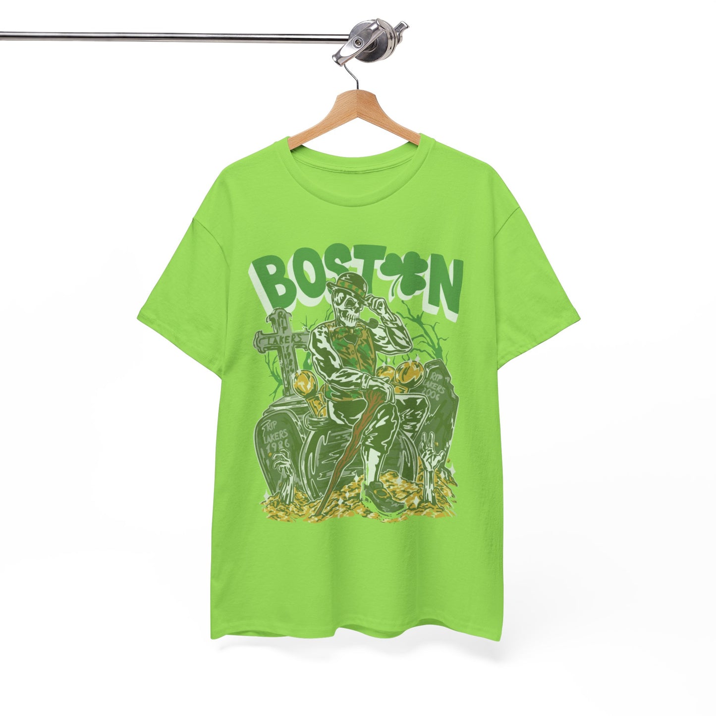Boston Graphic Tee, Unisex Heavy Cotton T-Shirt, Vintage Boston Shirt, Irish Pride Apparel, St. Patrick's Day Gift, Casual Wear