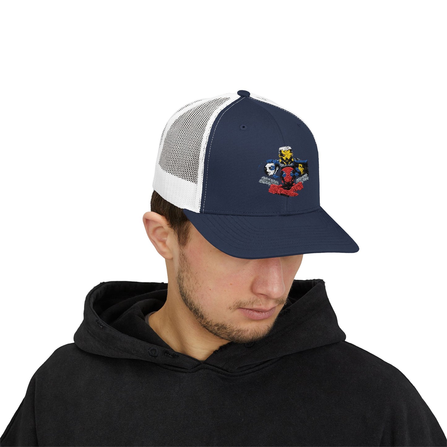 Snapback Trucker Cap - Deadpool Marvel, Deadpool 2 Movie Design